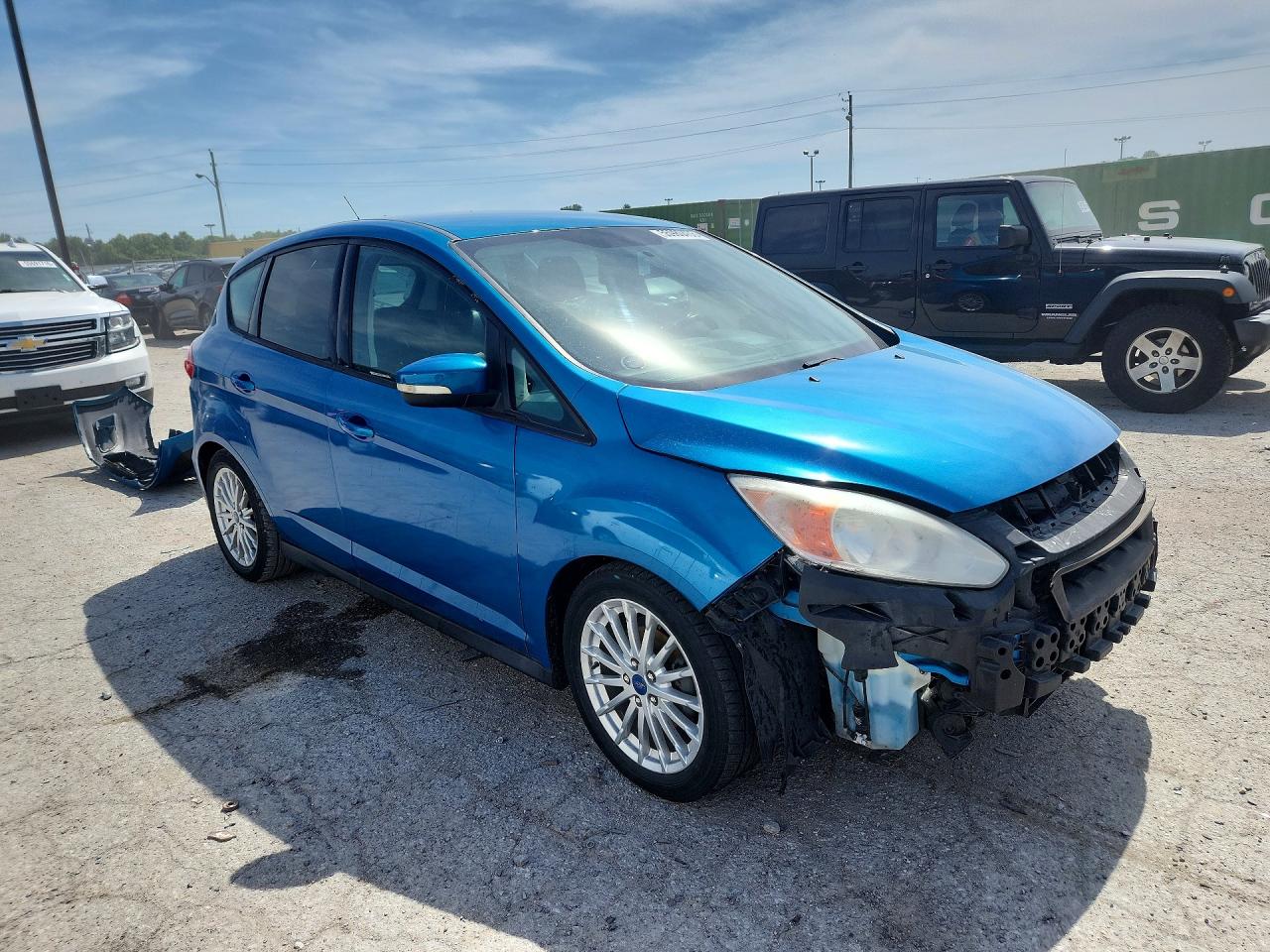 2013 Ford C-max Se Blue vin: 1FADP5AU0DL506322
