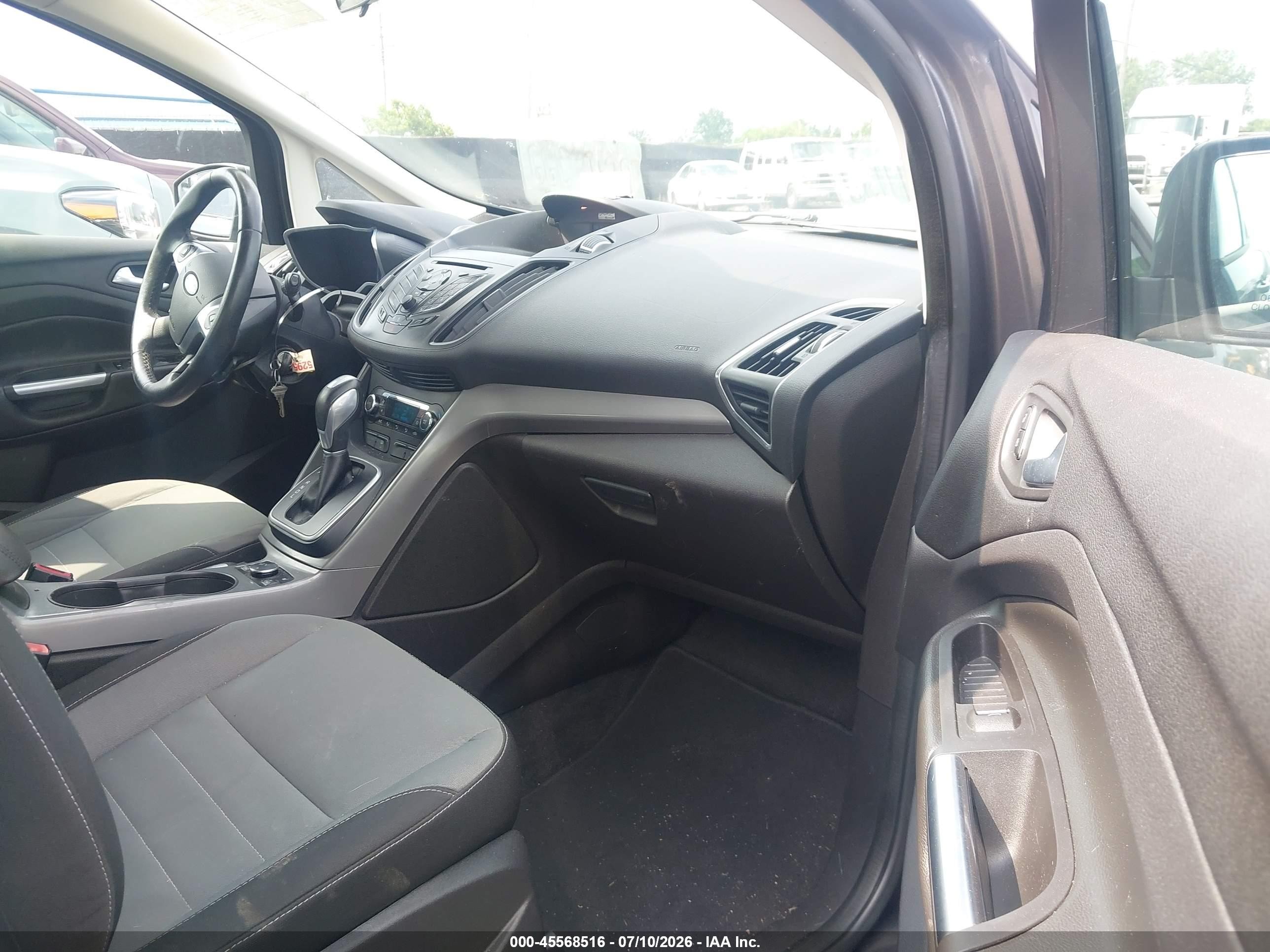 2013 Ford C-max Hybrid Se Gray vin: 1FADP5AU0DL509642