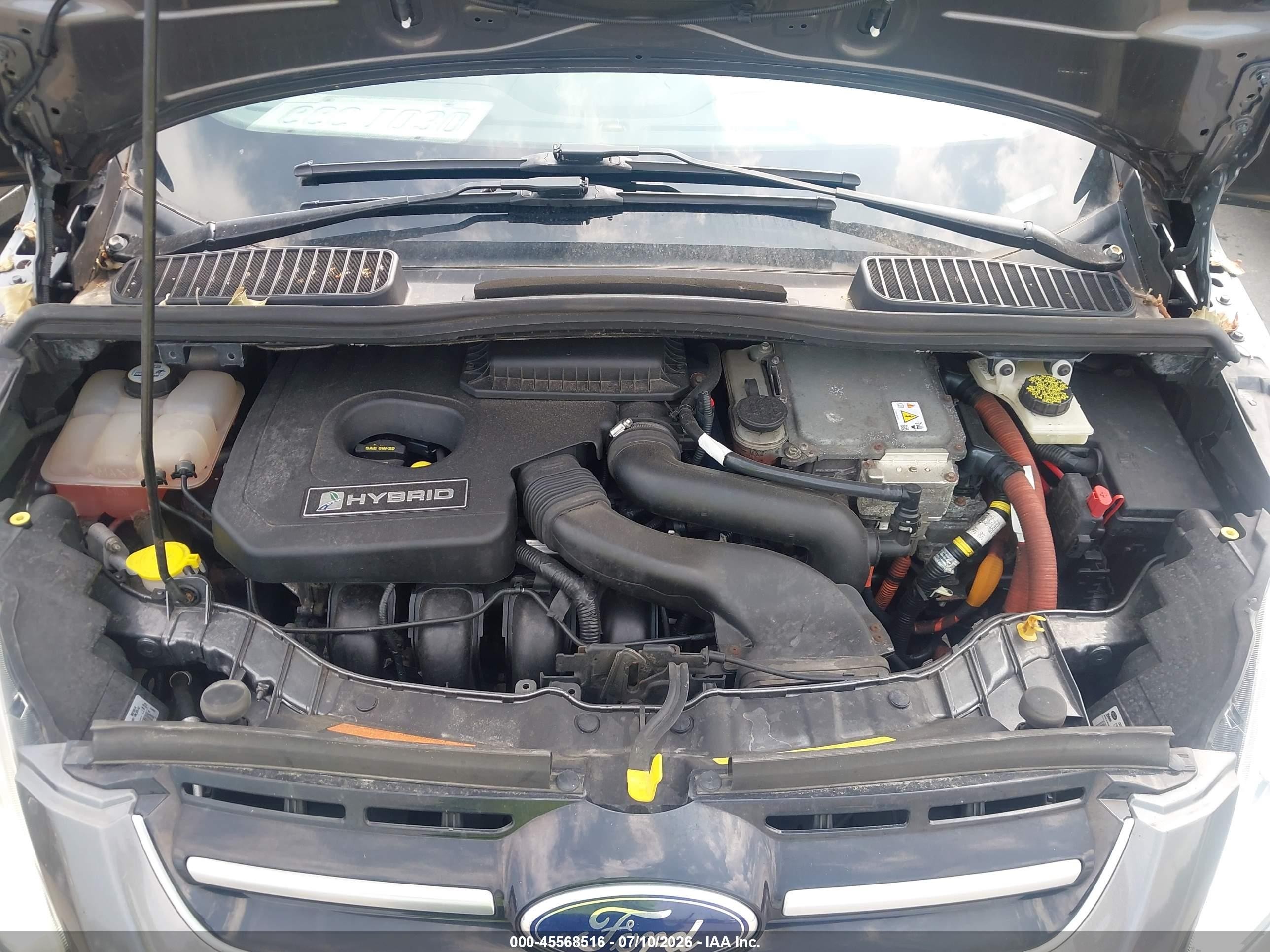 2013 Ford C-max Hybrid Se Gray vin: 1FADP5AU0DL509642