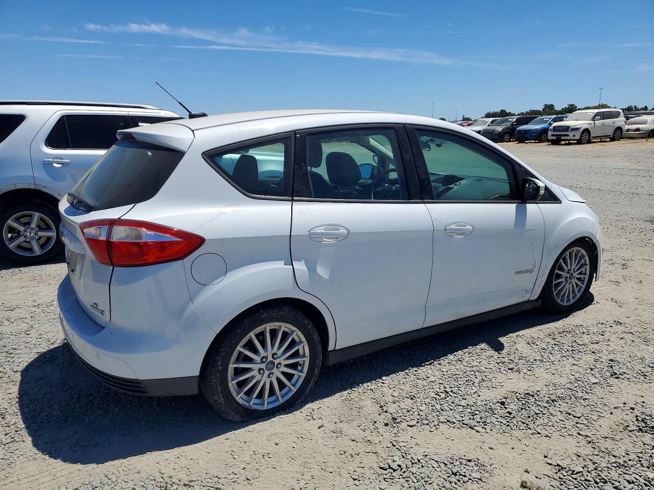 2013 Ford C-max Se White vin: 1FADP5AU0DL511441