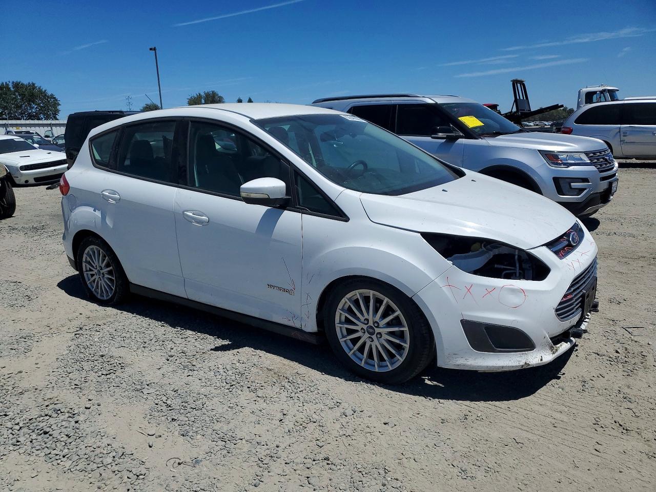 2013 Ford C-max Se White vin: 1FADP5AU0DL511441