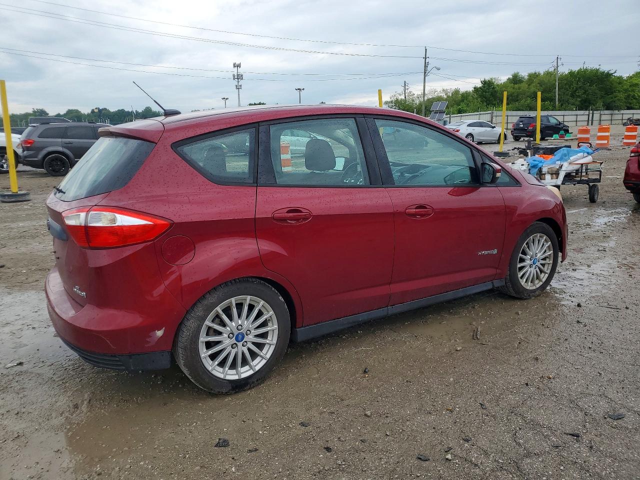2013 Ford C-max Se Red vin: 1FADP5AU0DL517000