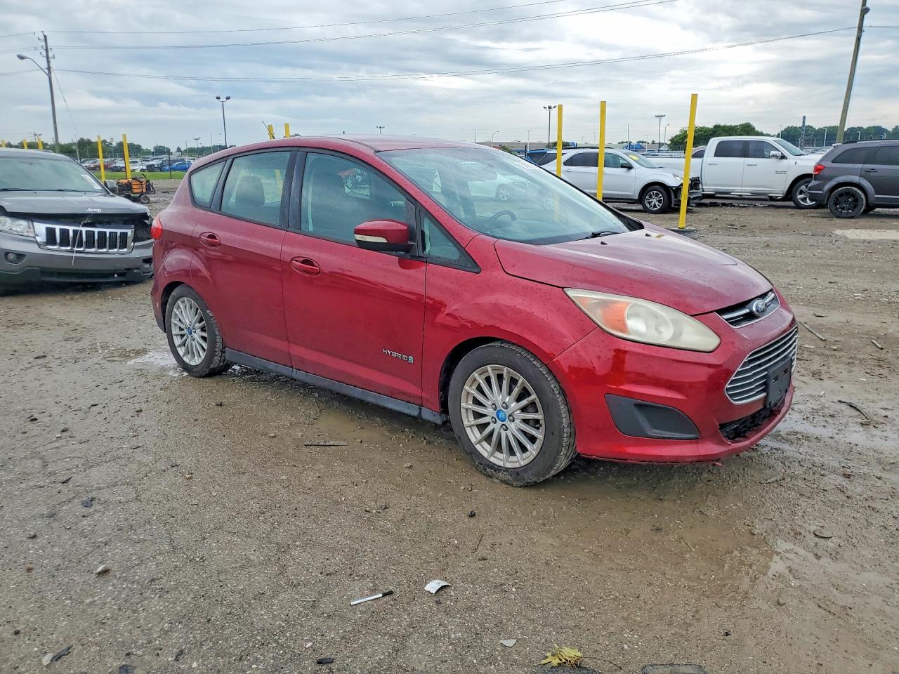 2013 Ford C-max Se Red vin: 1FADP5AU0DL517000