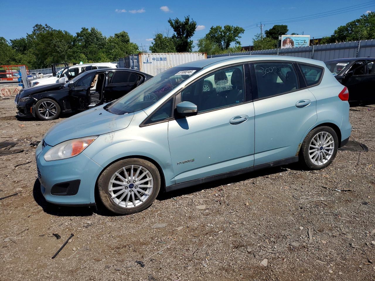 2013 Ford C-max Se Blue vin: 1FADP5AU0DL517398