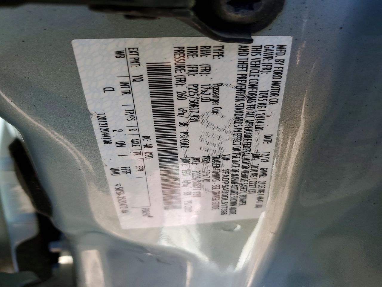 2013 Ford C-max Se Blue vin: 1FADP5AU0DL517398