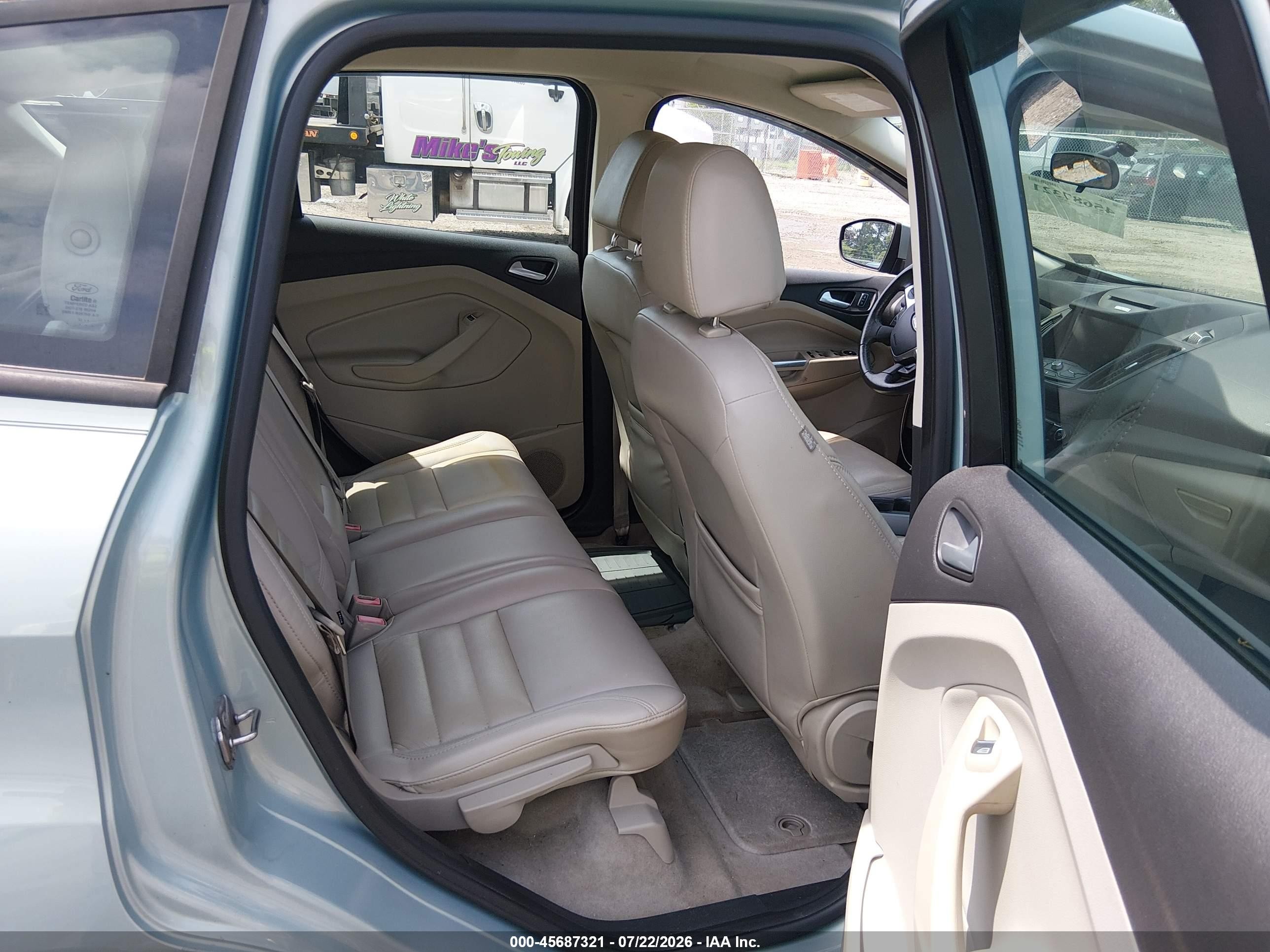 2013 Ford C-max Hybrid Se Light Blue vin: 1FADP5AU0DL520950