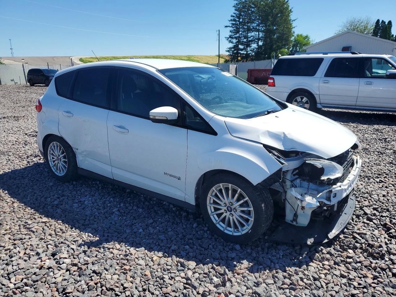 2013 Ford C-max Se White vin: 1FADP5AU0DL527817