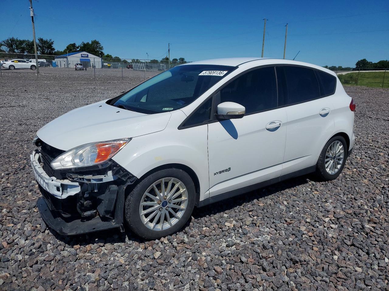 2013 Ford C-max Se White vin: 1FADP5AU0DL527817