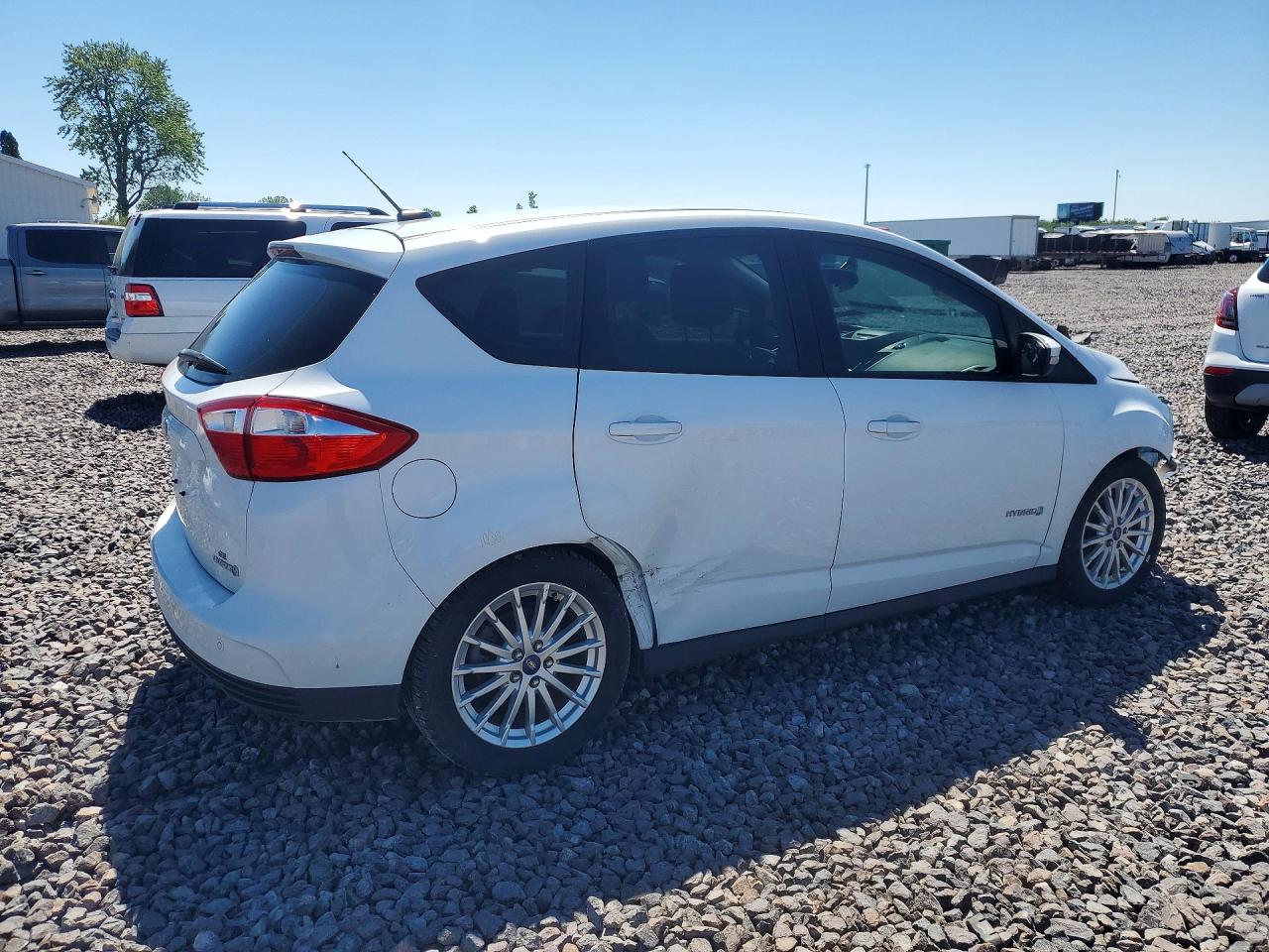 2013 Ford C-max Se White vin: 1FADP5AU0DL527817