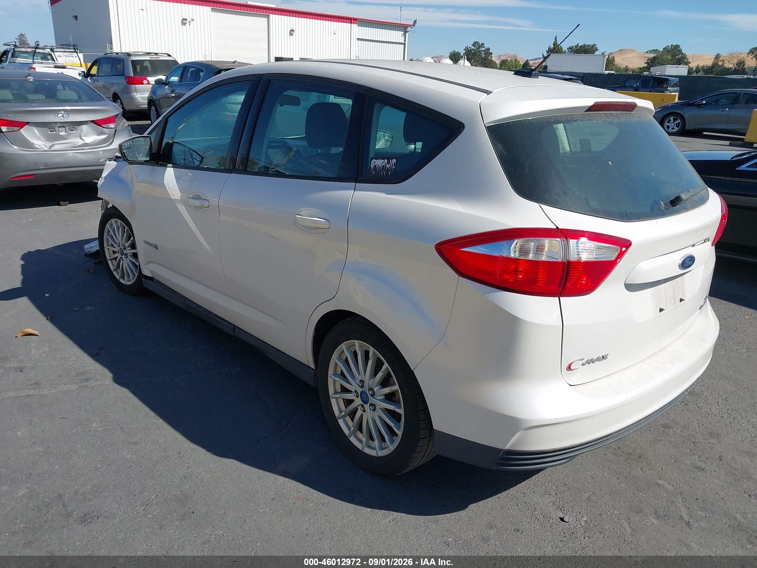 2013 Ford C-max Se White vin: 1FADP5AU0DL528143