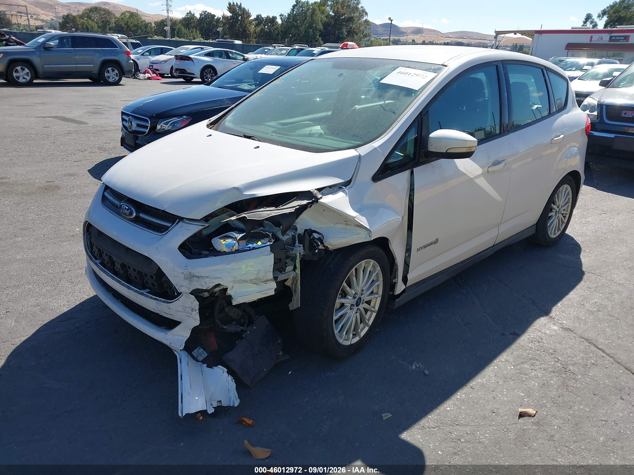 2013 Ford C-max Se White vin: 1FADP5AU0DL528143