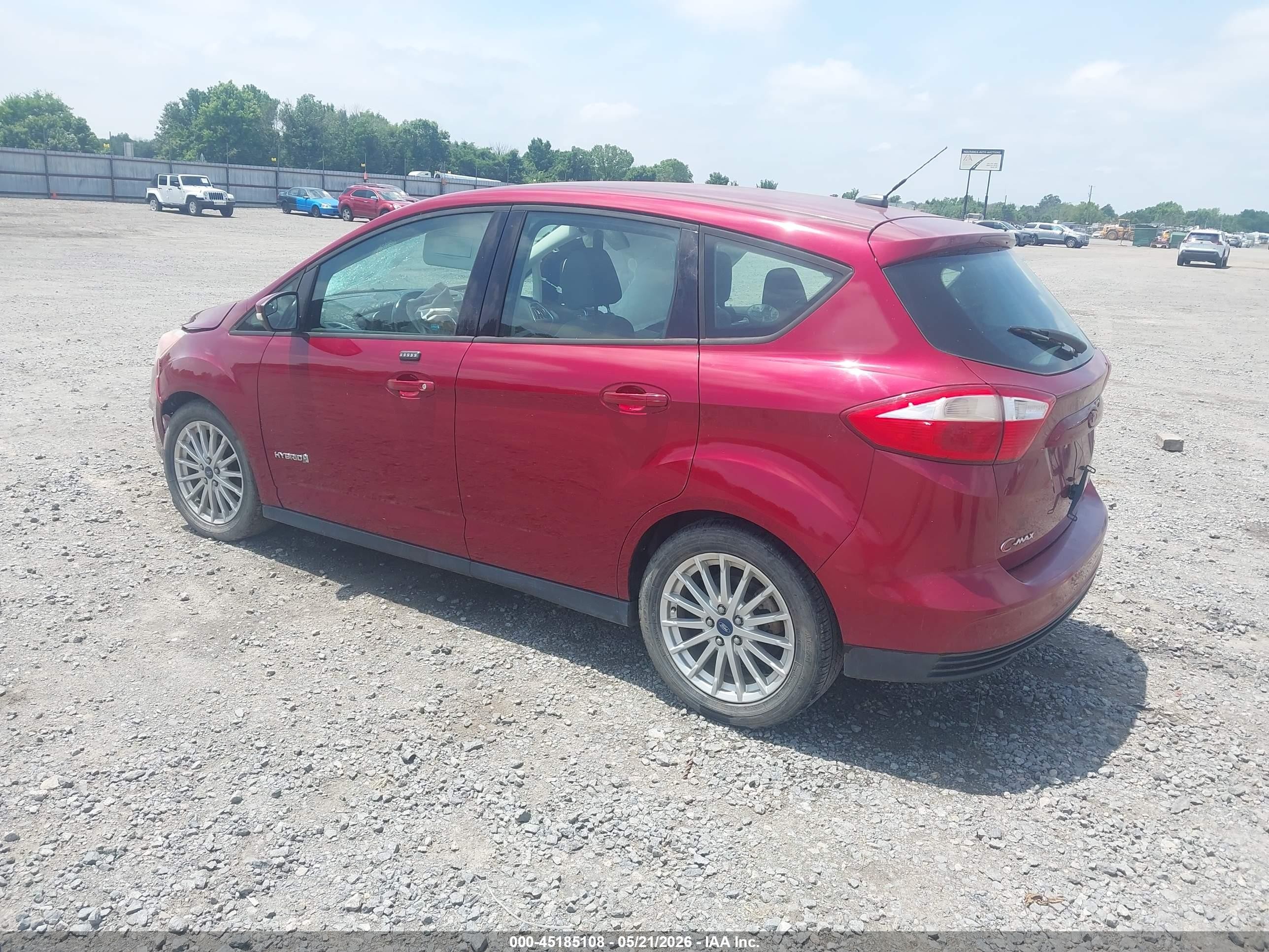 2013 Ford C-max Hybrid Se Красный vin: 1FADP5AU0DL529230