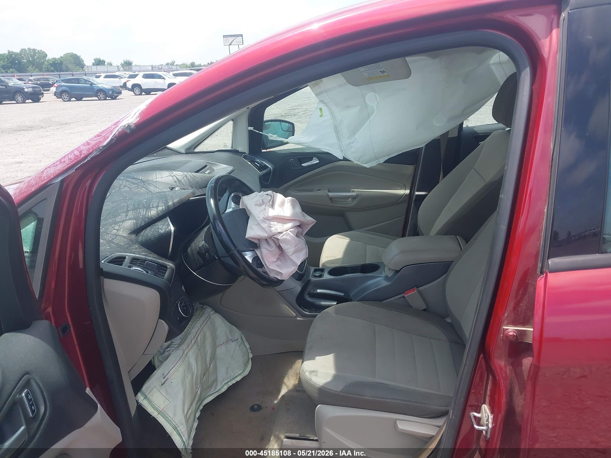 2013 Ford C-max Hybrid Se Красный vin: 1FADP5AU0DL529230