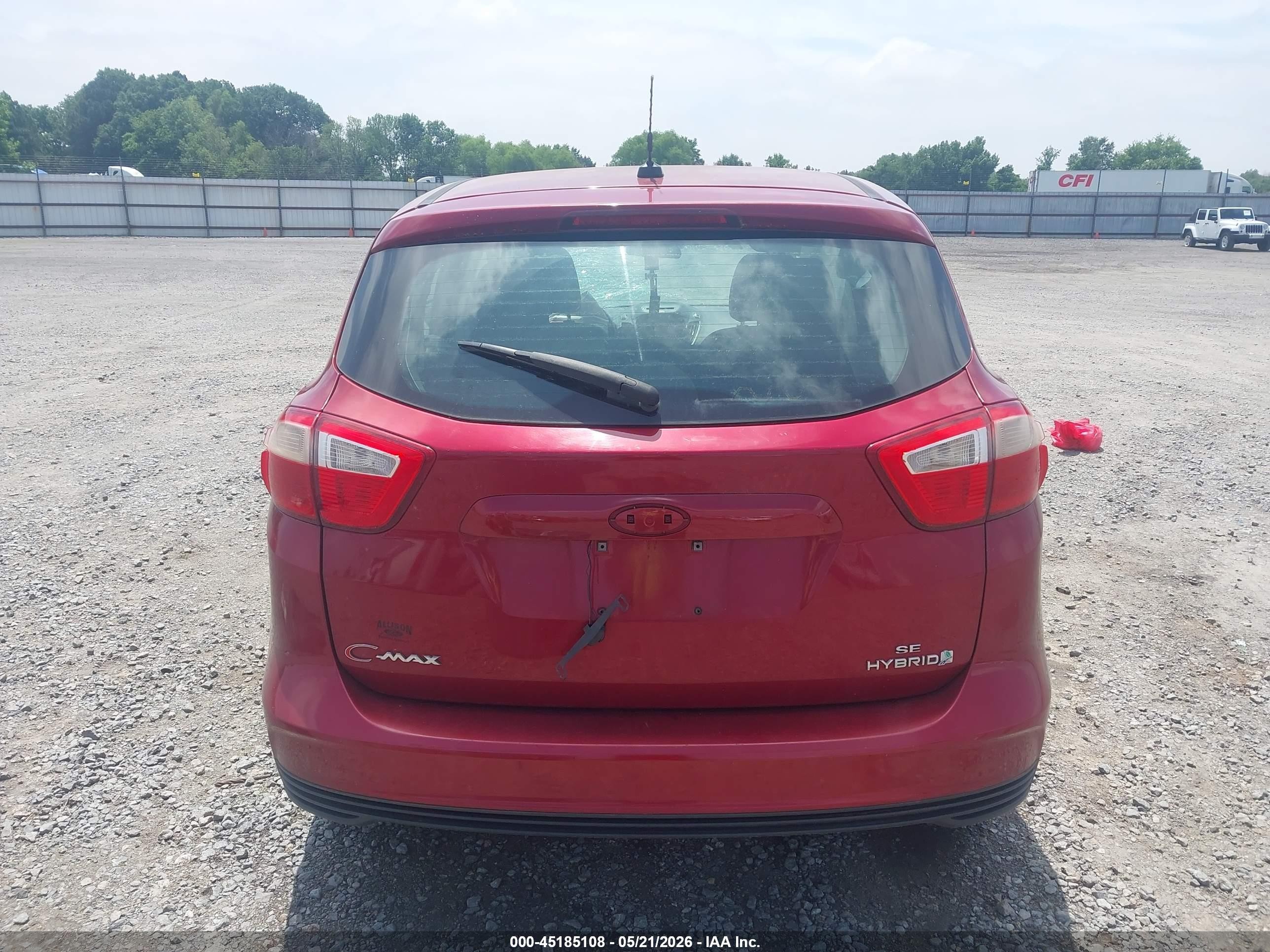 2013 Ford C-max Hybrid Se Красный vin: 1FADP5AU0DL529230