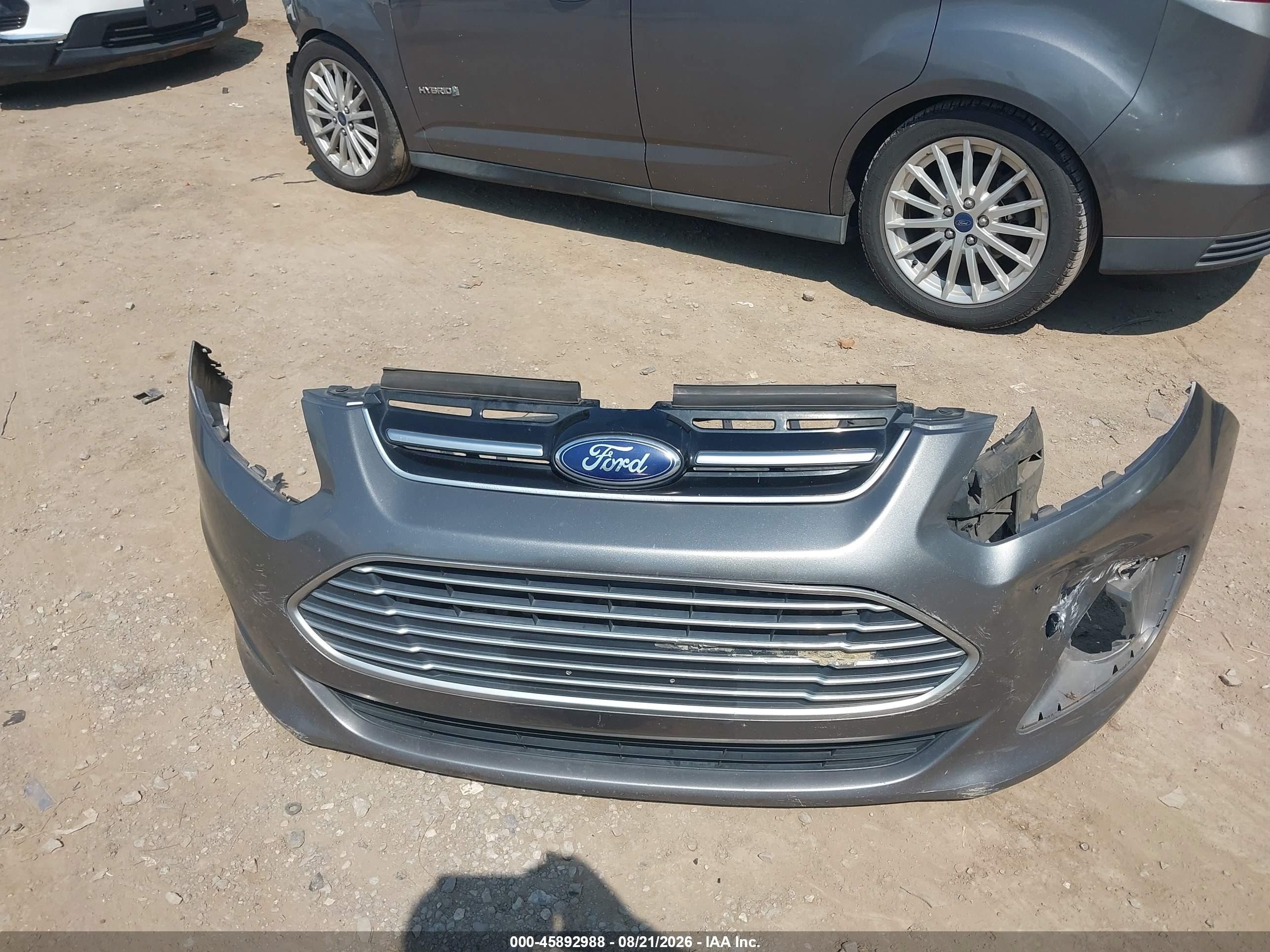 2013 Ford C-max Hybrid Se Gray vin: 1FADP5AU0DL535934