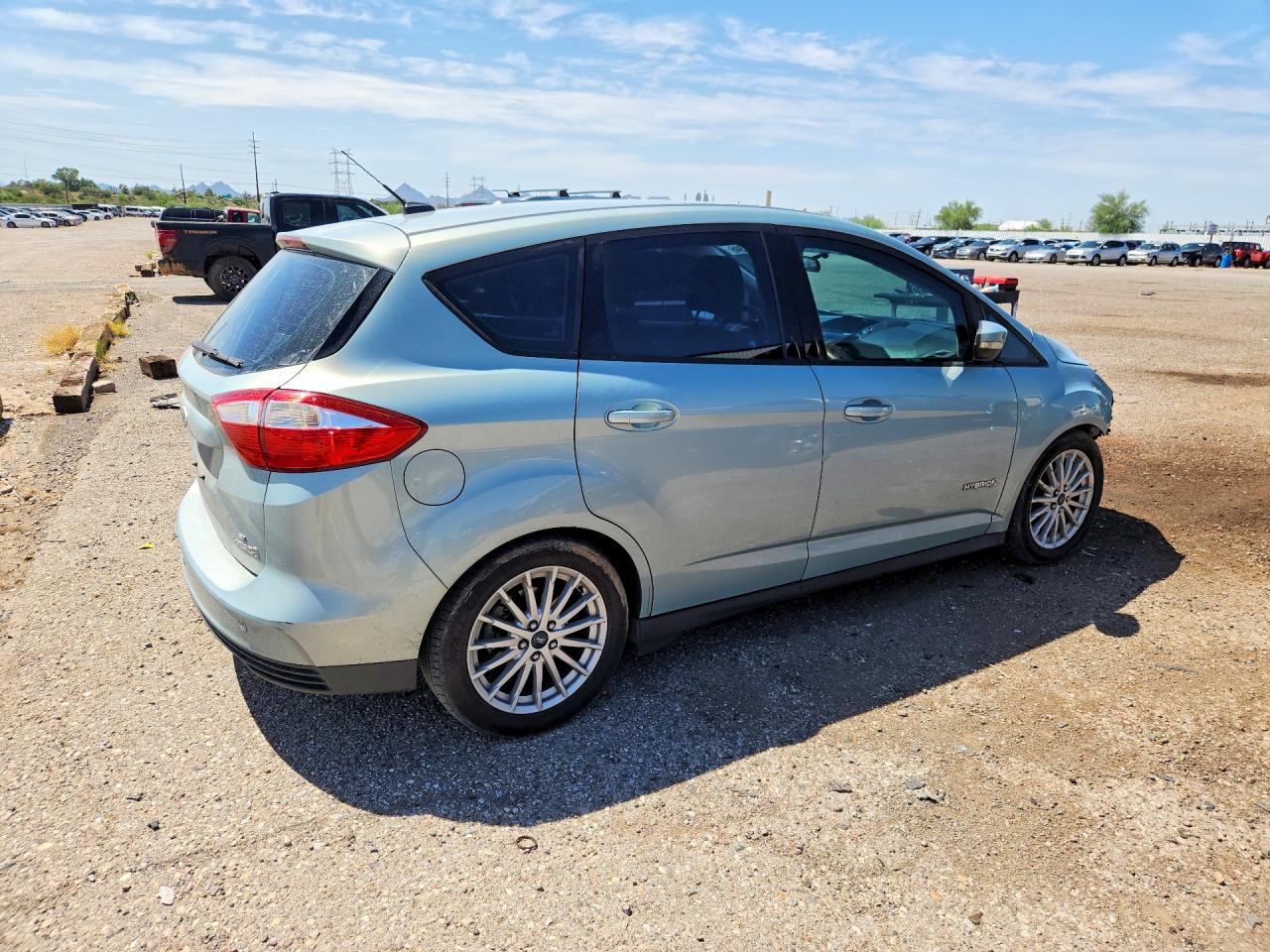 2014 Ford C-max Se Green vin: 1FADP5AU0EL507973