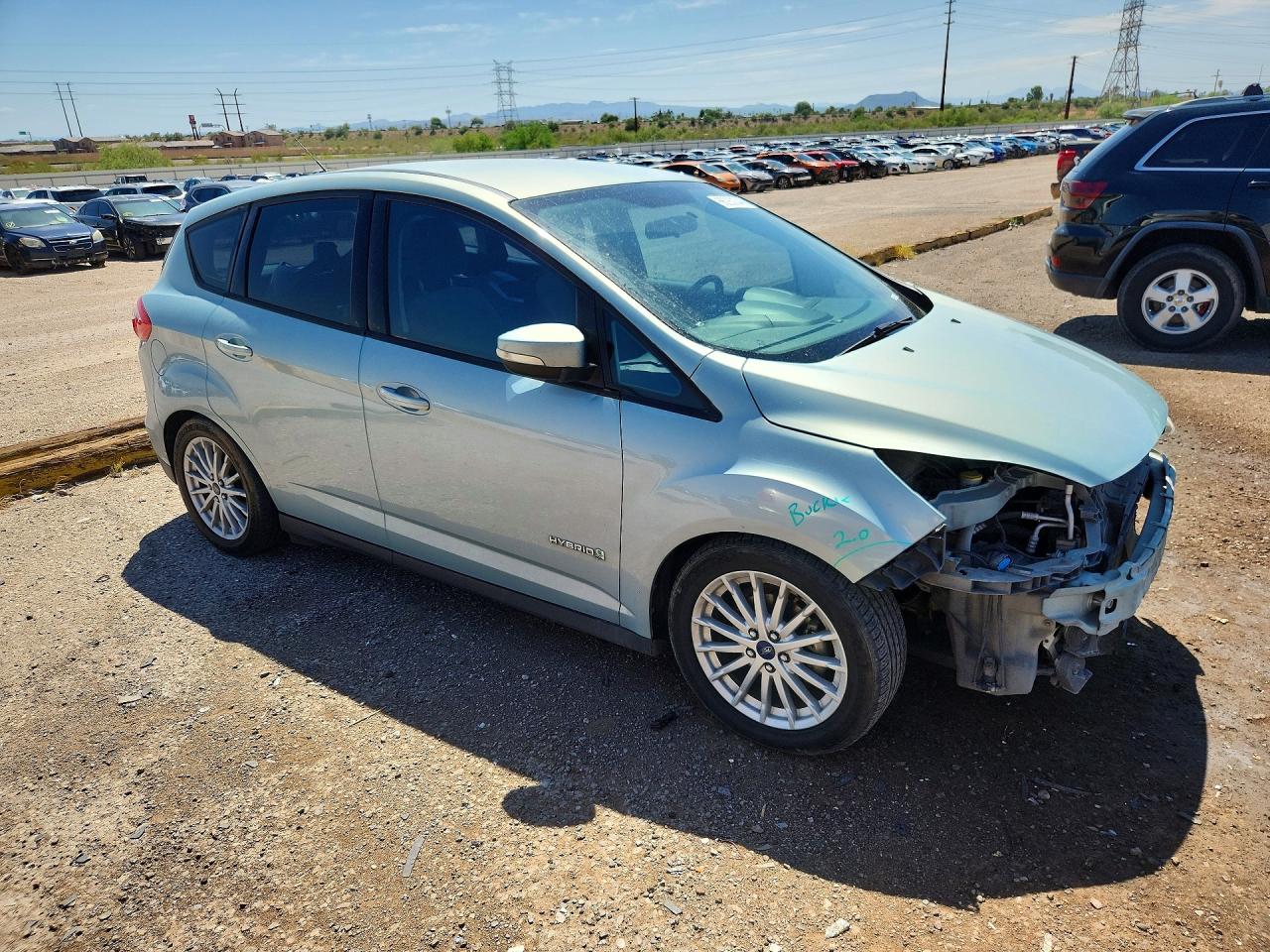 2014 Ford C-max Se Green vin: 1FADP5AU0EL507973