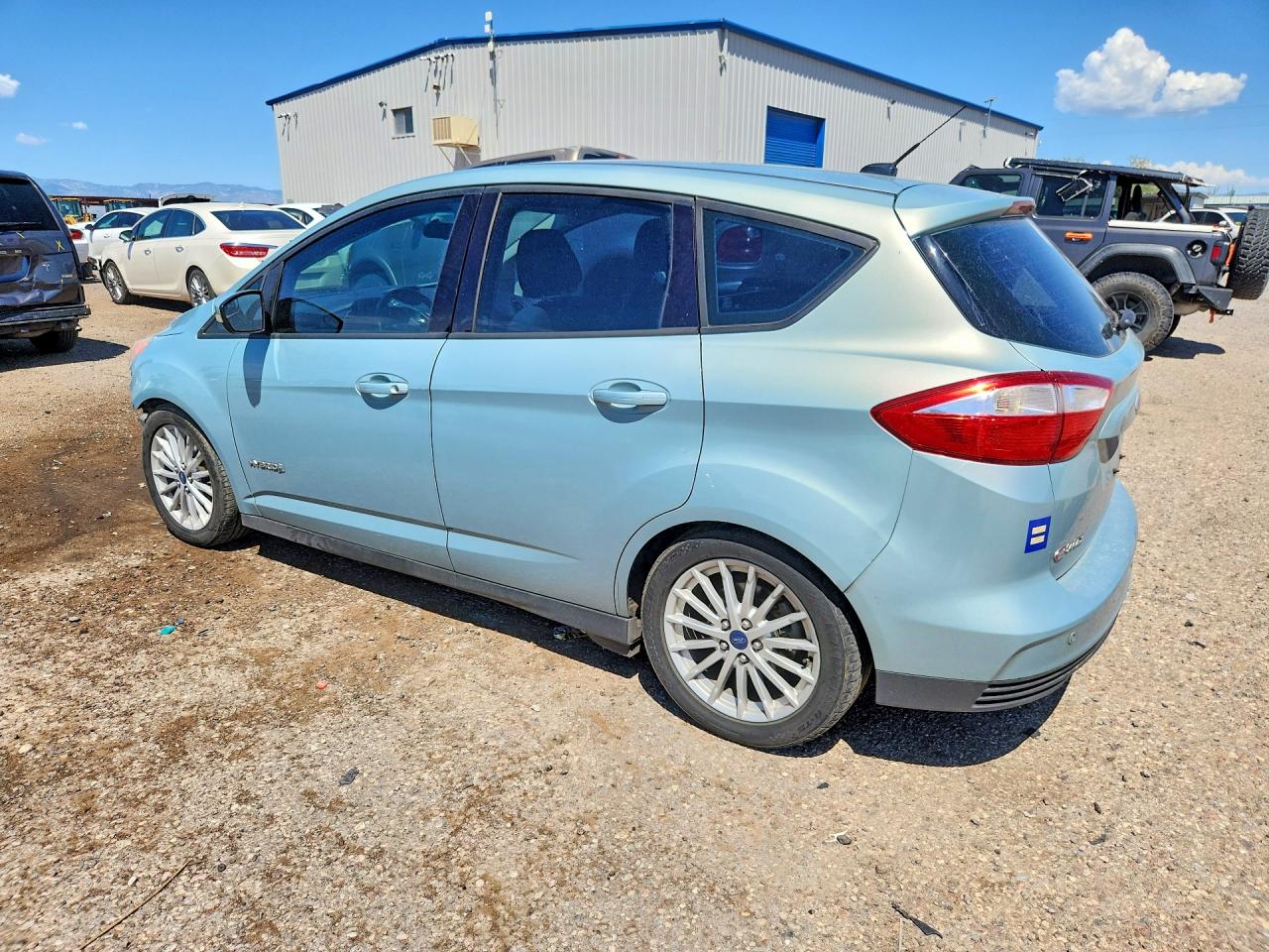 2014 Ford C-max Se Green vin: 1FADP5AU0EL507973