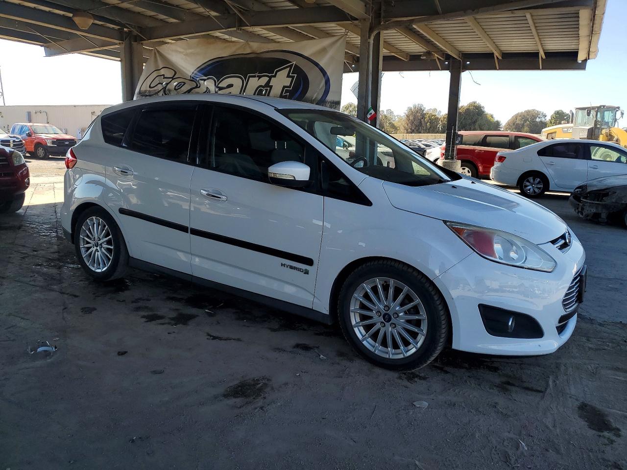 2014 Ford C-max Se White vin: 1FADP5AU0EL512963