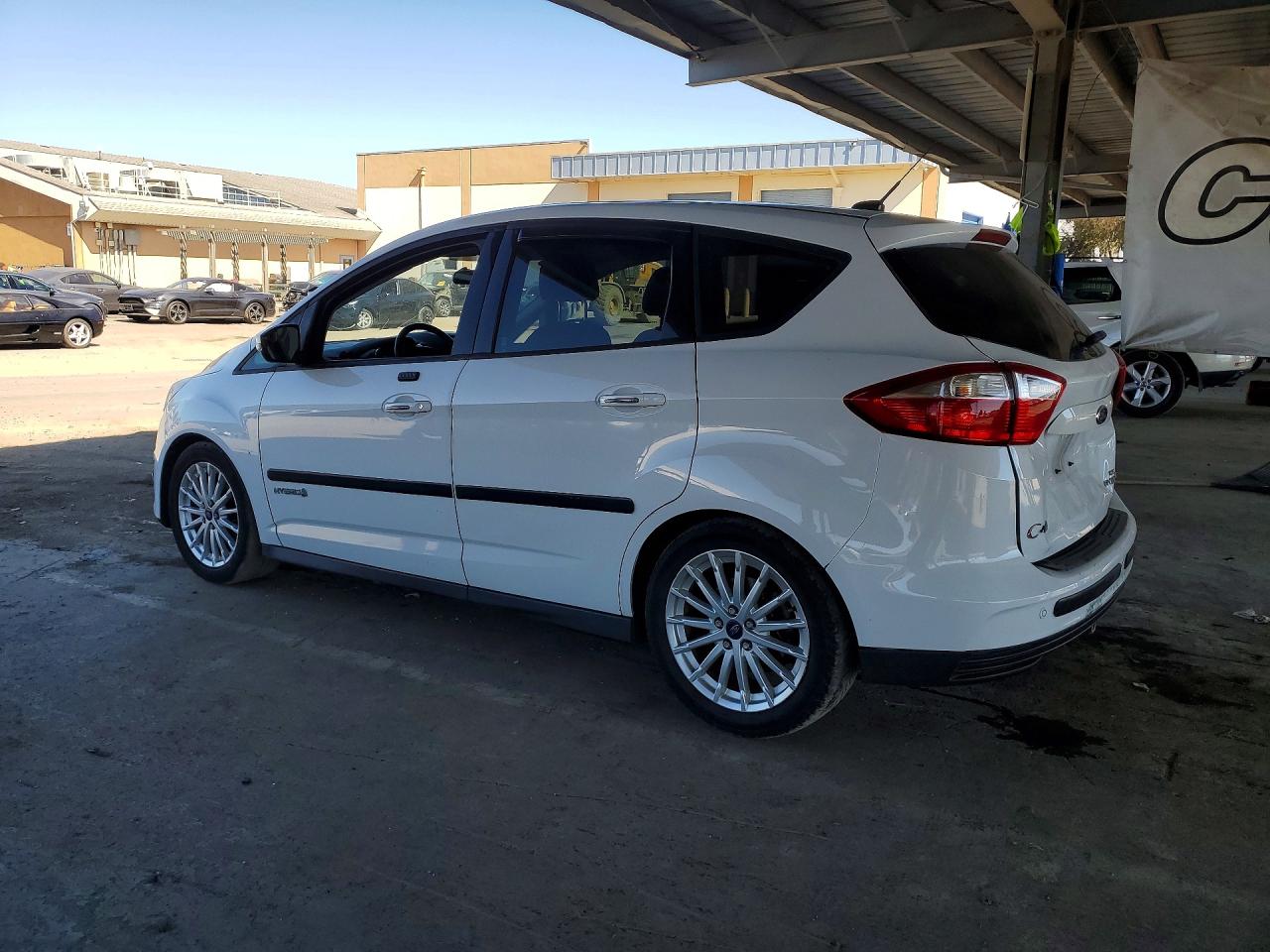 2014 Ford C-max Se White vin: 1FADP5AU0EL512963