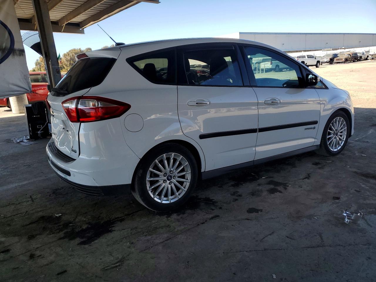 2014 Ford C-max Se White vin: 1FADP5AU0EL512963