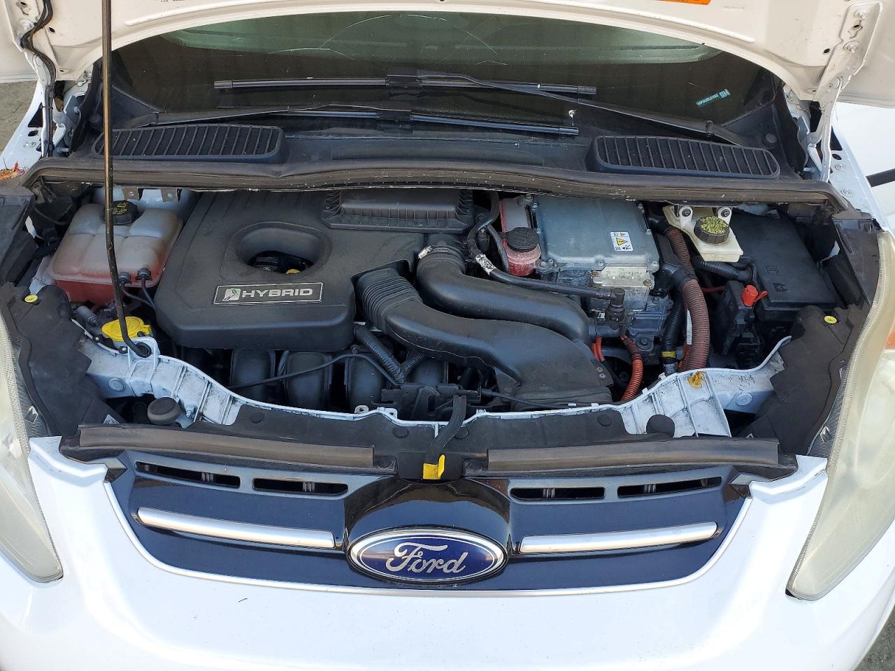 2014 Ford C-max Se White vin: 1FADP5AU0EL512963