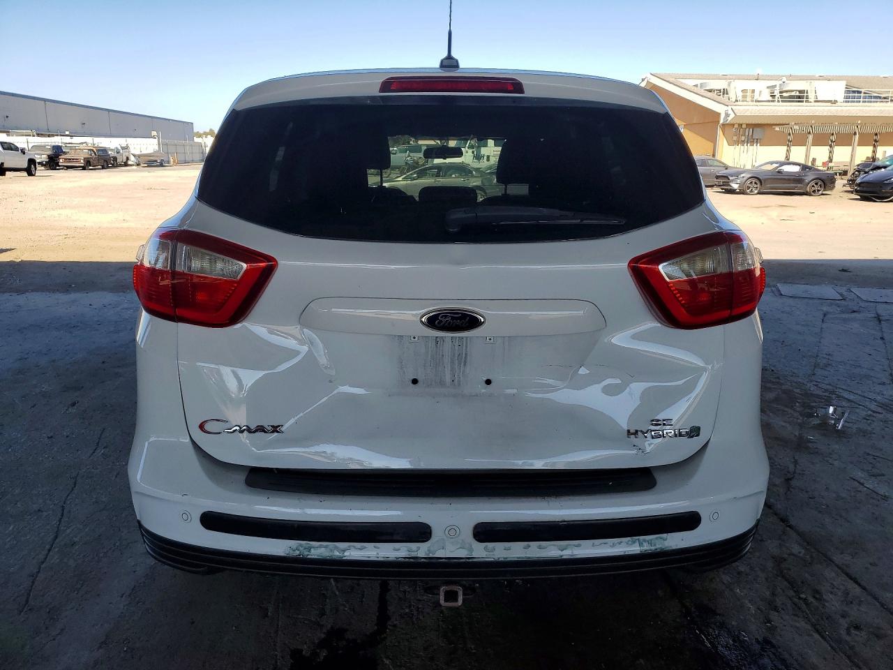 2014 Ford C-max Se White vin: 1FADP5AU0EL512963