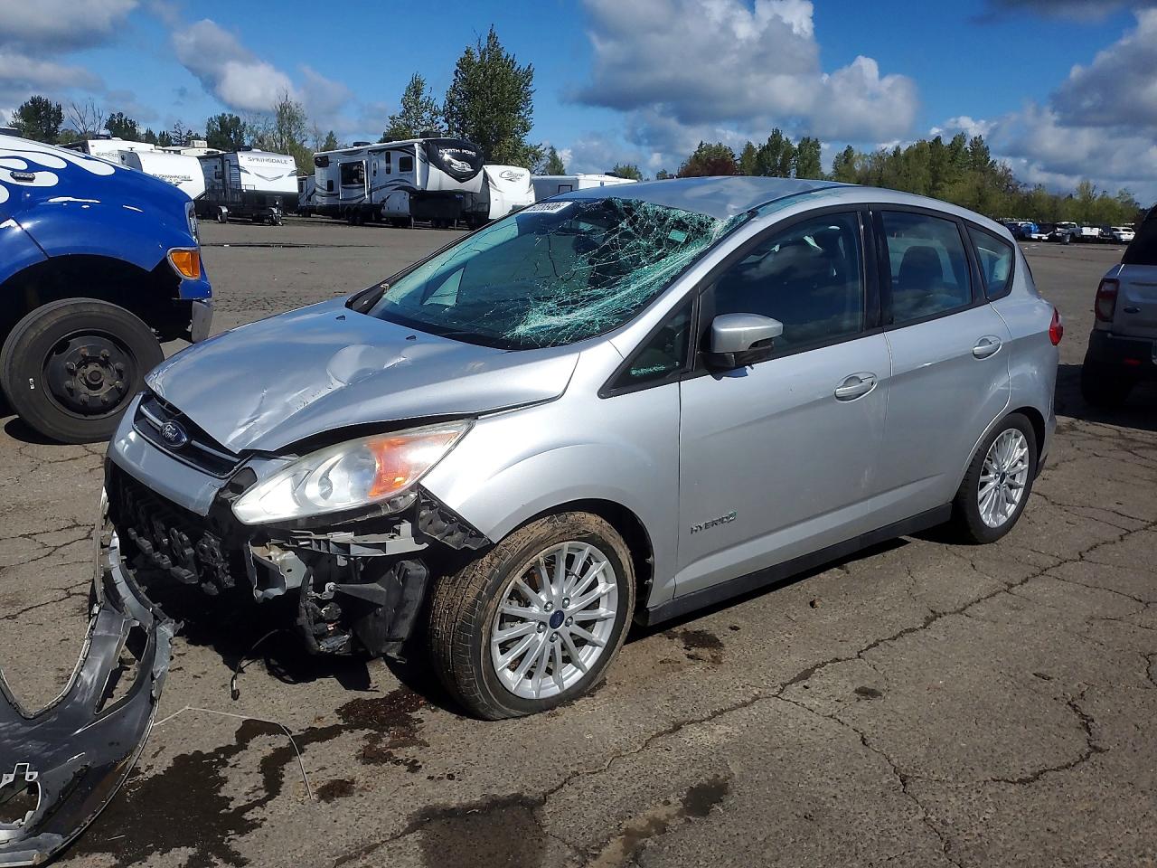2014 Ford C-max Se Серебряный vin: 1FADP5AU0EL519220