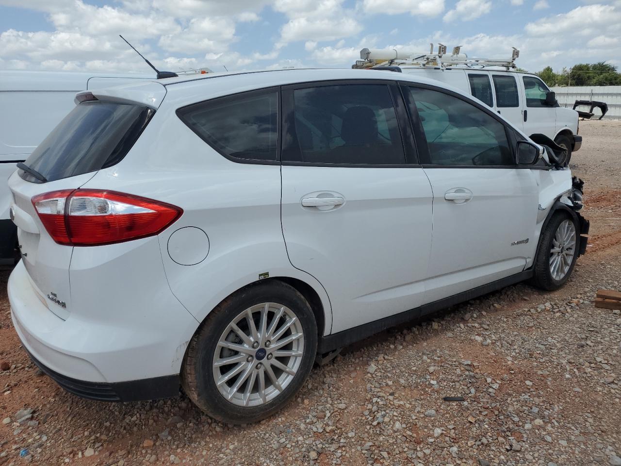 2015 Ford C-max Se White vin: 1FADP5AU0FL123595