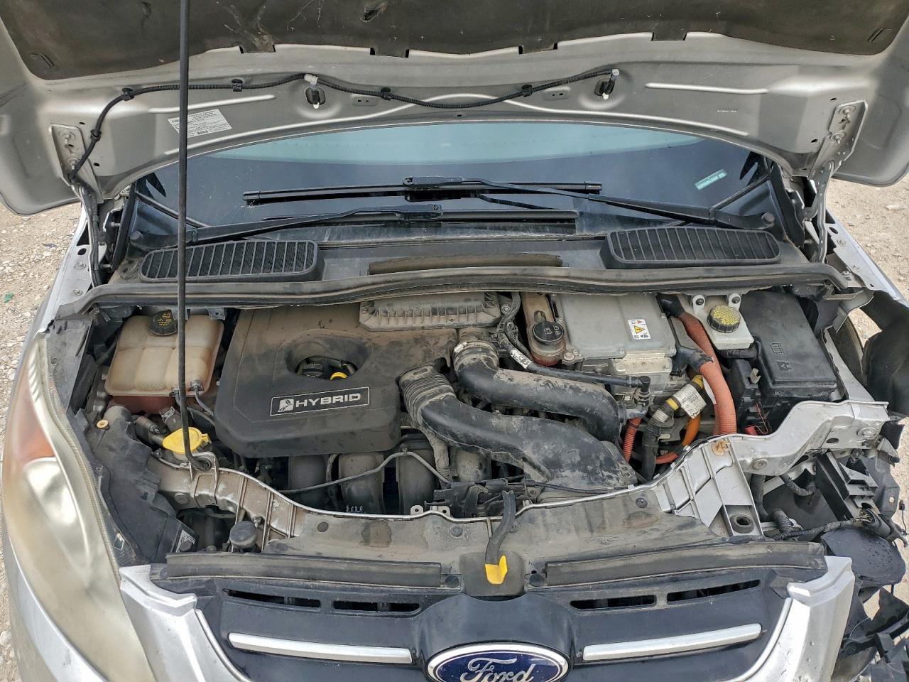 2015 Ford C-max Se Silver vin: 1FADP5AU0FL124956