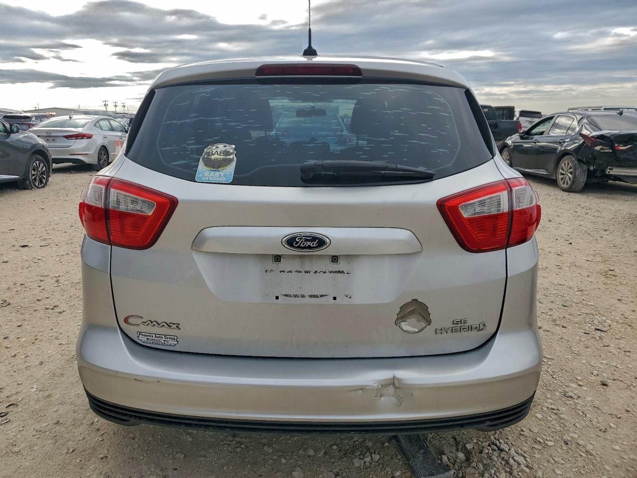 2015 Ford C-max Se Silver vin: 1FADP5AU0FL124956
