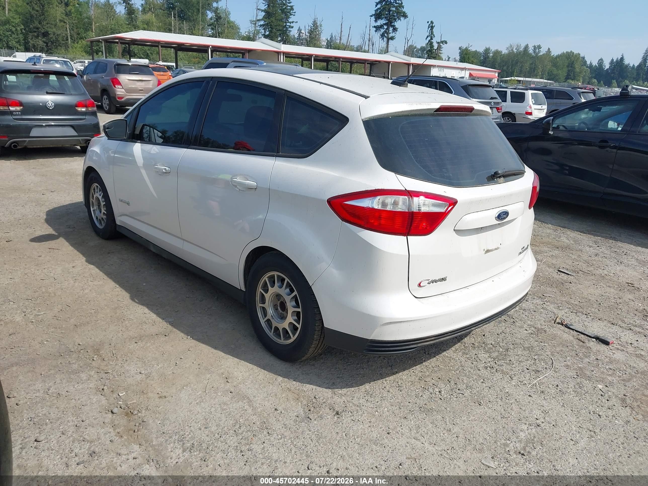 2013 Ford C-max Hybrid Se Белый vin: 1FADP5AU1DL502263