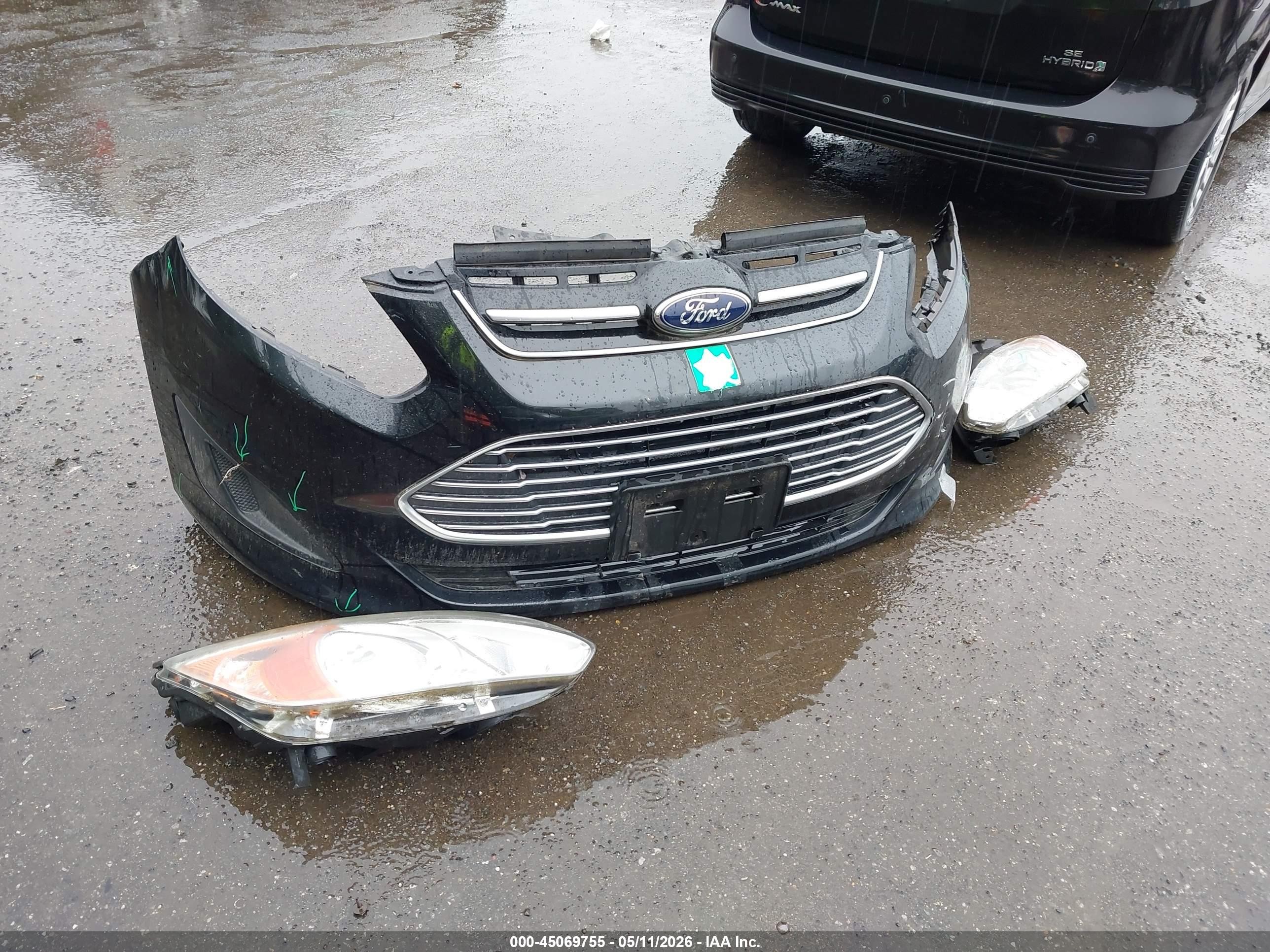 2013 Ford C-max Hybrid Se Черный vin: 1FADP5AU1DL518186
