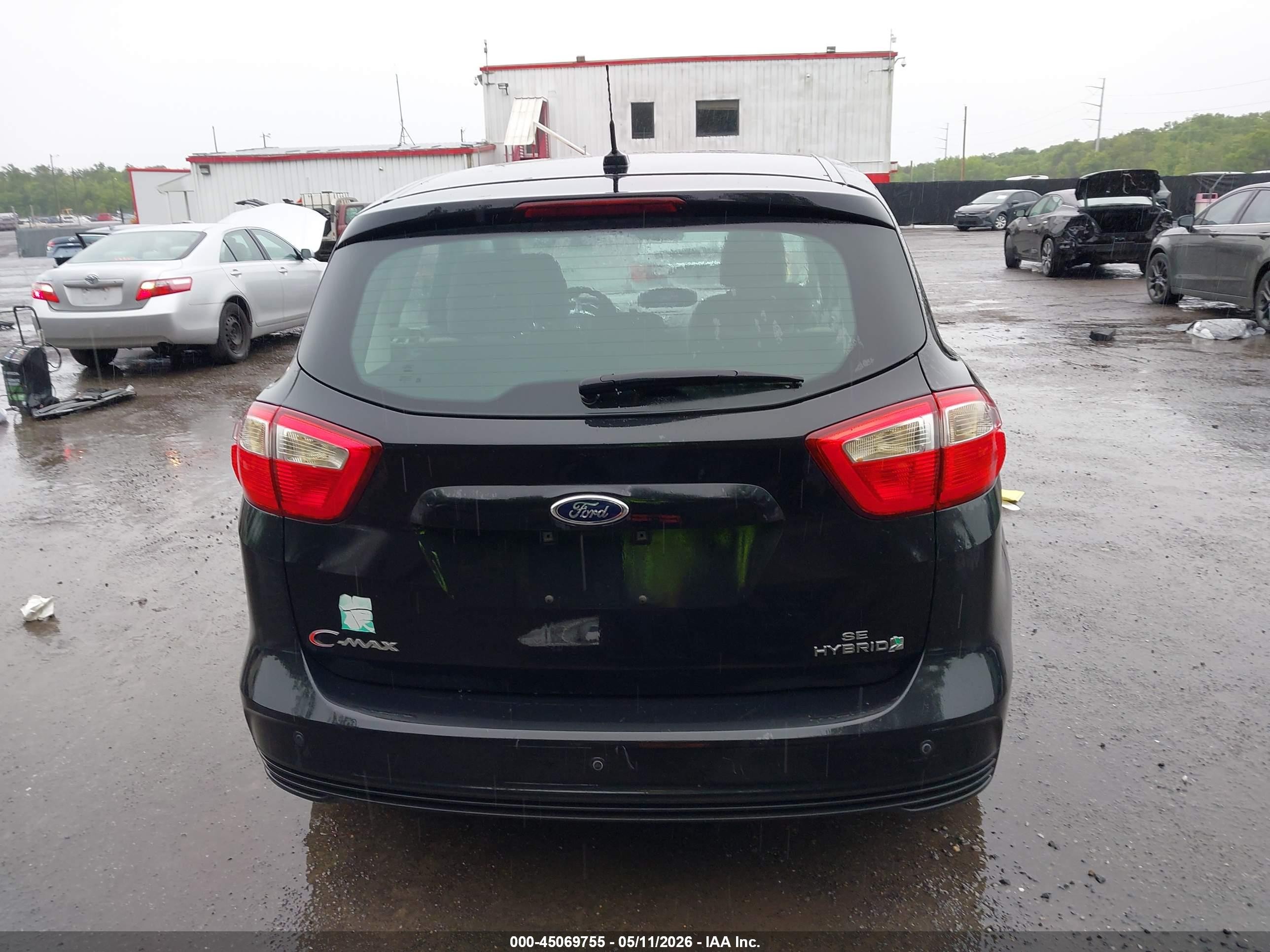 2013 Ford C-max Hybrid Se Черный vin: 1FADP5AU1DL518186