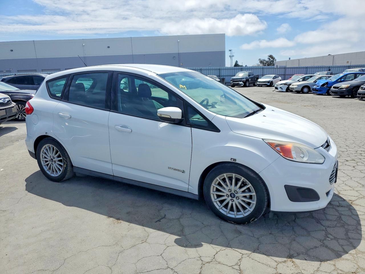 2015 Ford C-max Se White vin: 1FADP5AU1FL101167