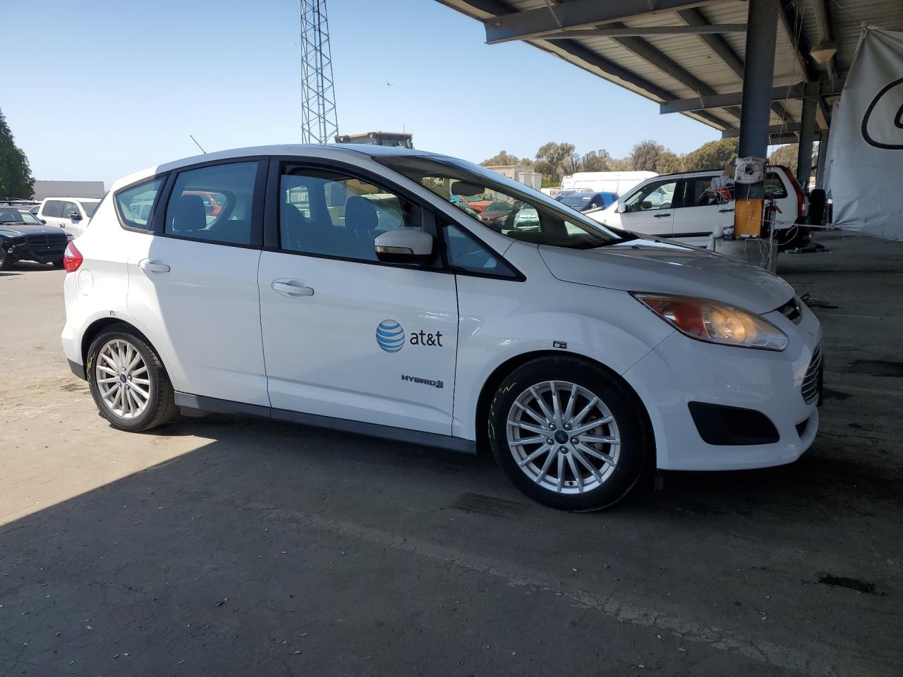 2015 Ford C-max Se White vin: 1FADP5AU1FL101167 Damage: Overall Vehicle, De-Identify, Removal Required