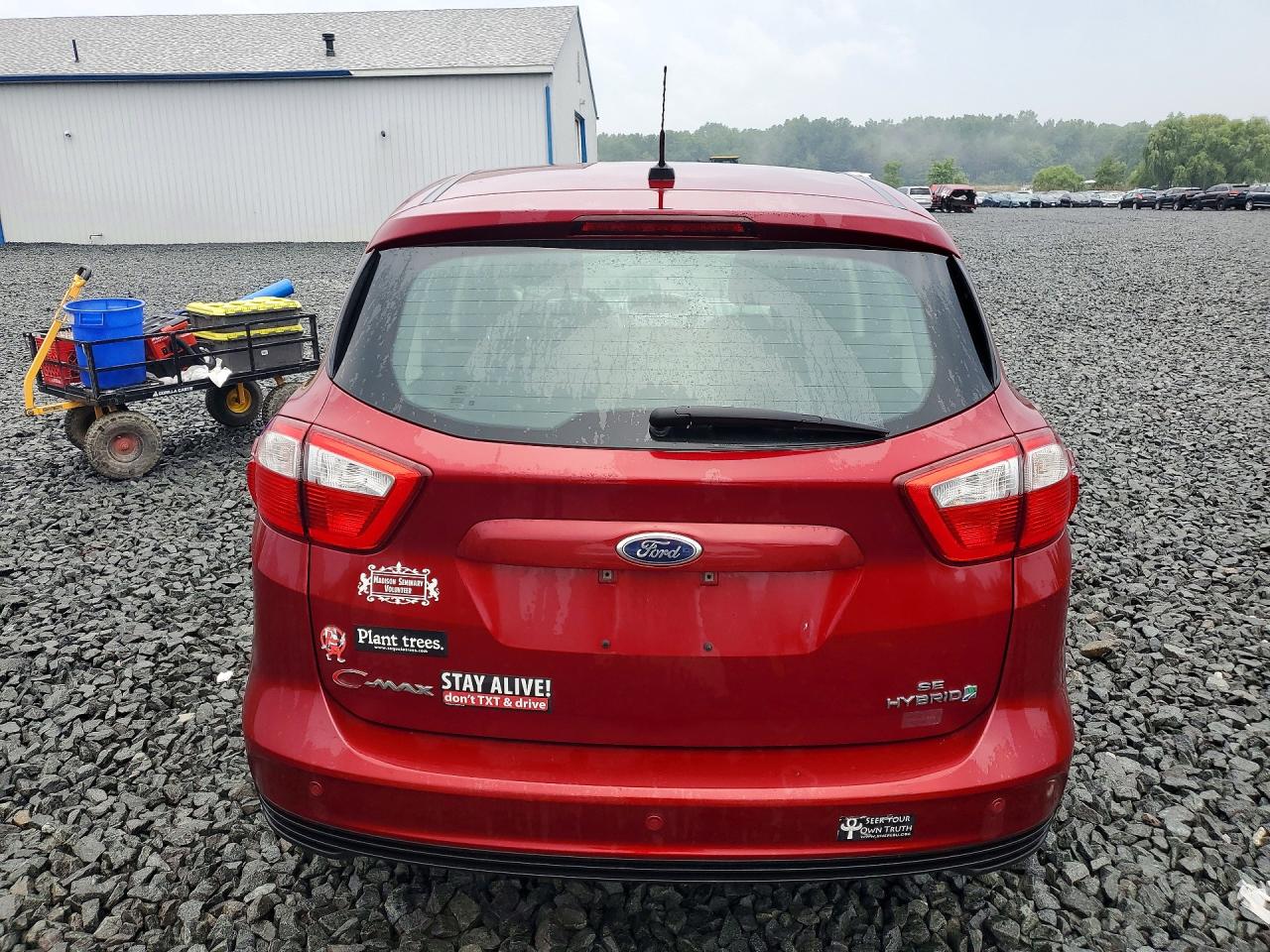 2015 Ford C-max Se Red vin: 1FADP5AU1FL108328