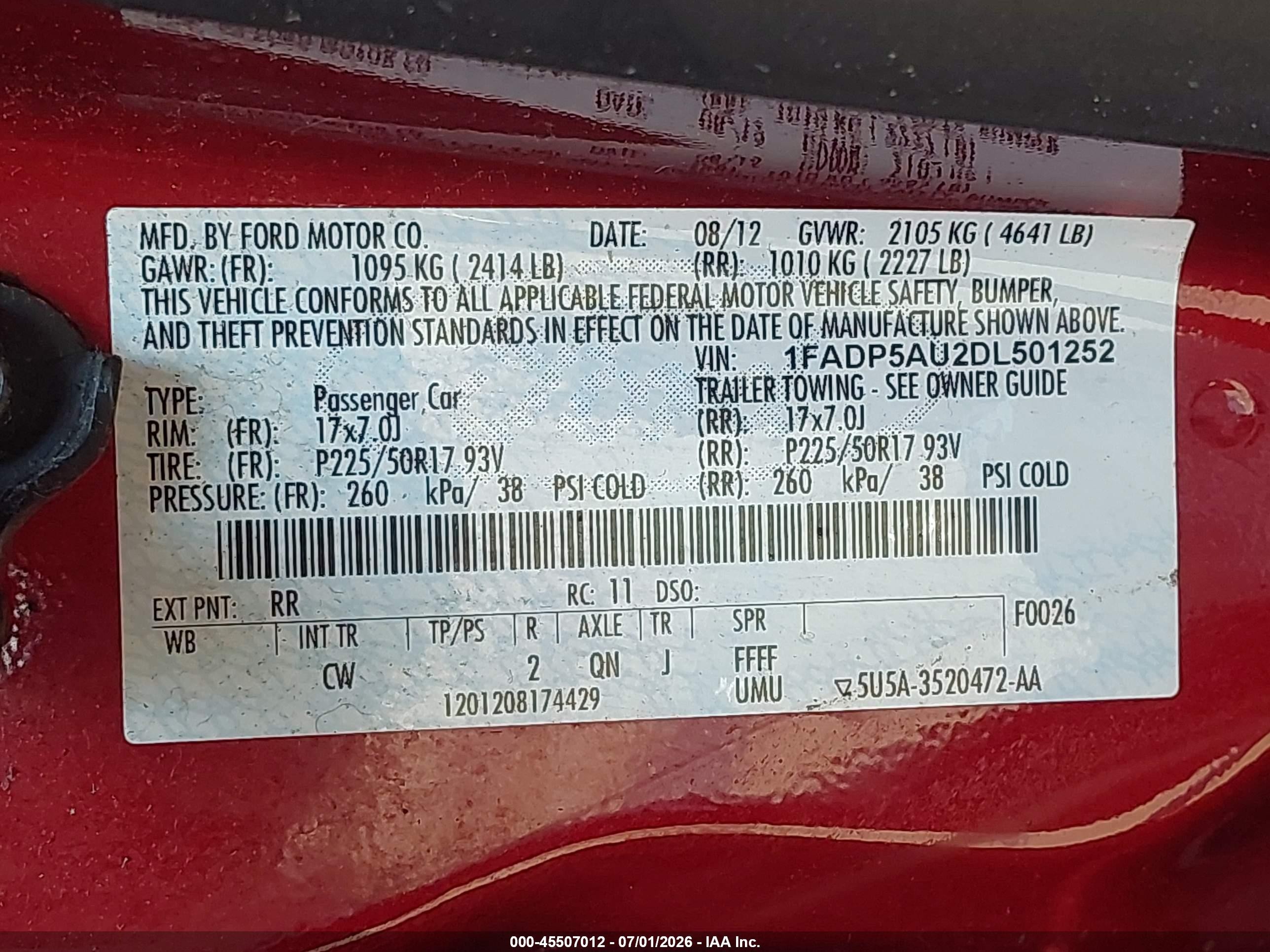 2013 Ford C-max Hybrid Se Maroon vin: 1FADP5AU2DL501252