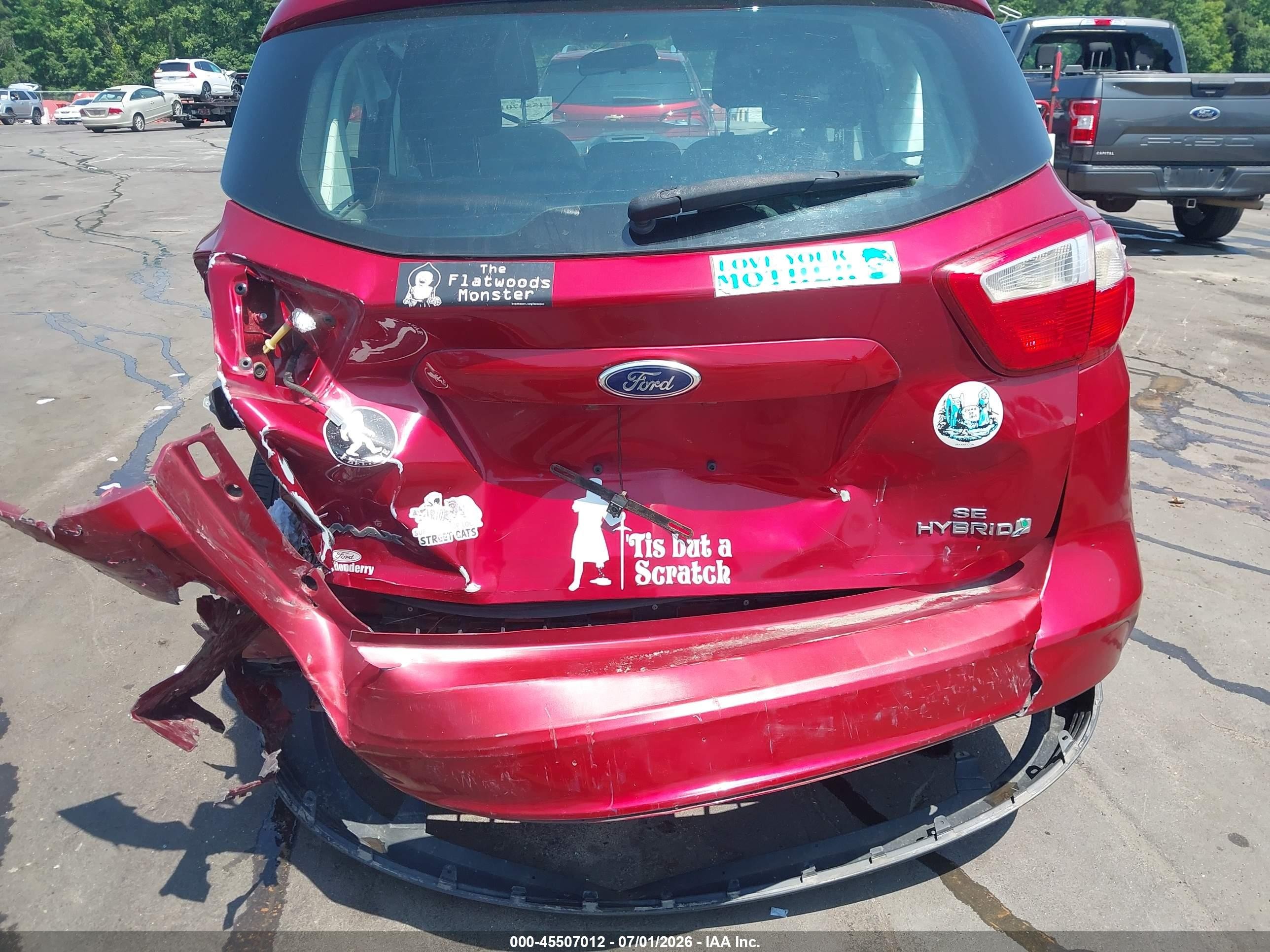 2013 Ford C-max Hybrid Se Maroon vin: 1FADP5AU2DL501252