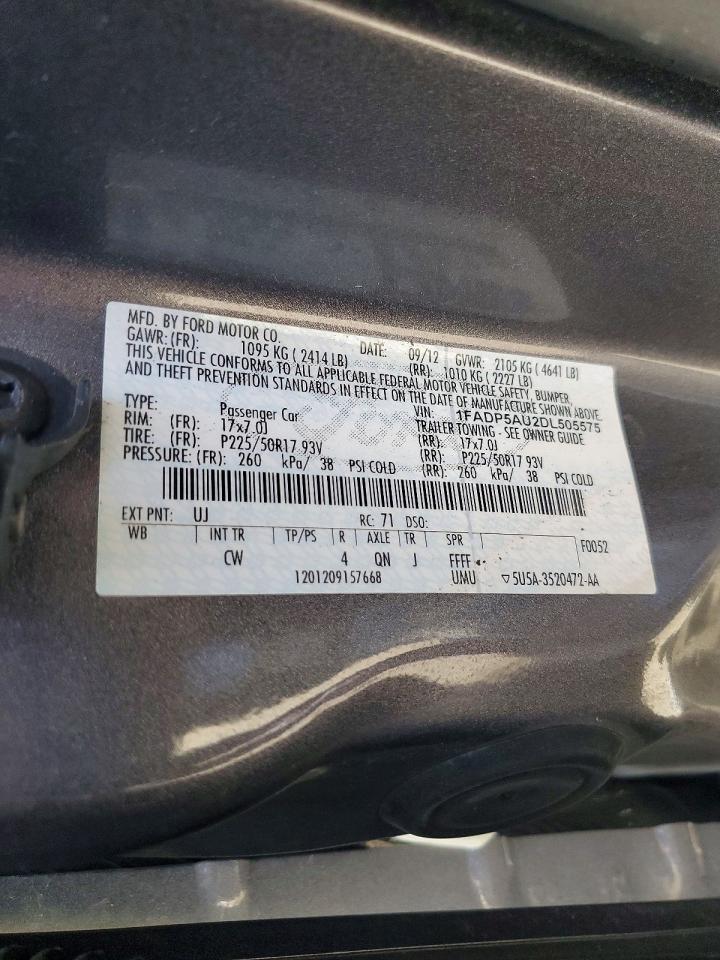 2013 Ford C-max Se Gray vin: 1FADP5AU2DL505575