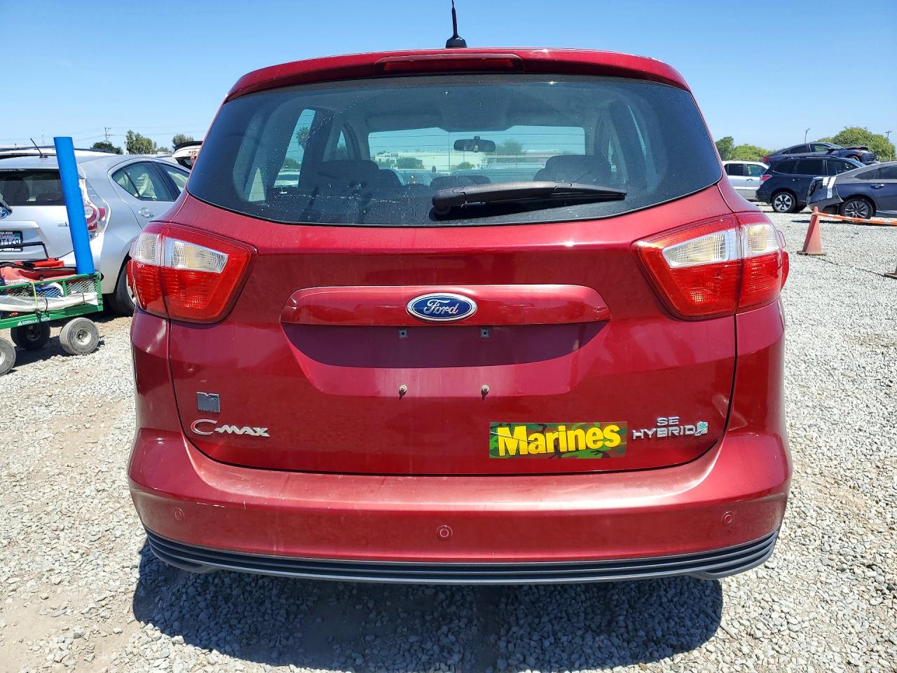 2013 Ford C-max Se Burgundy vin: 1FADP5AU2DL505639