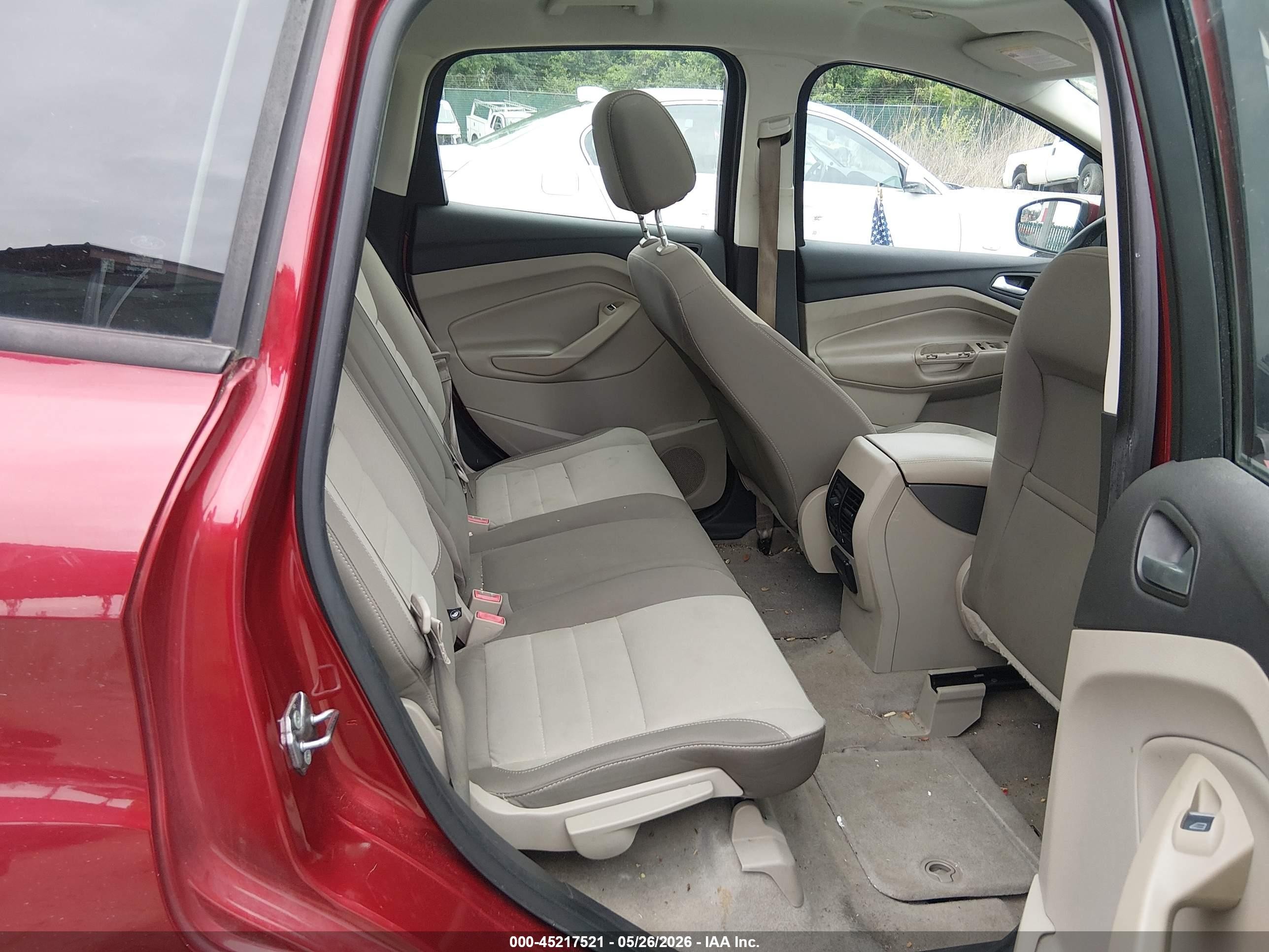 2013 Ford C-max Hybrid Se Red vin: 1FADP5AU2DL526801