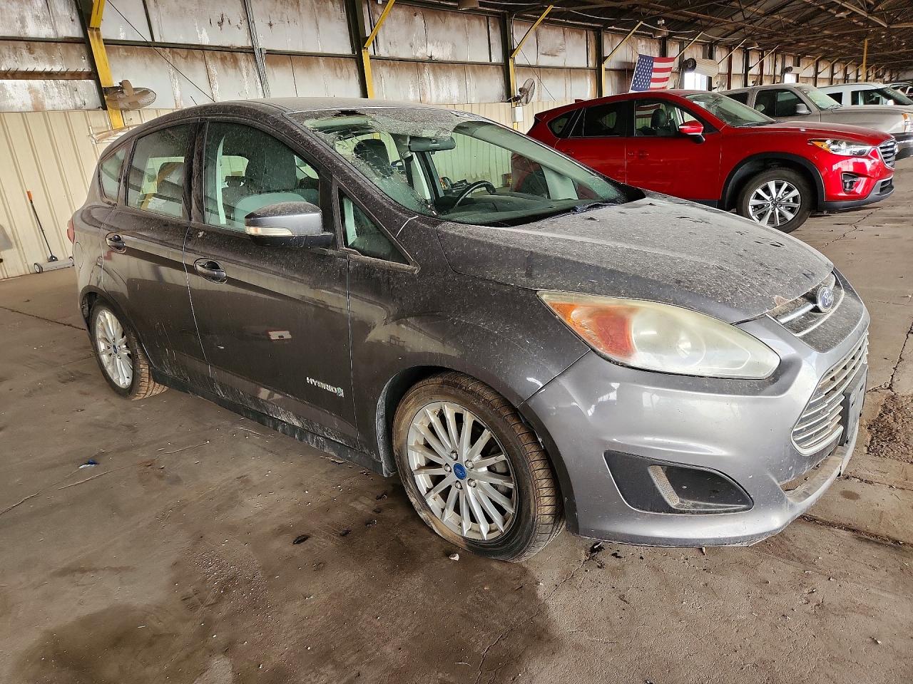 2013 Ford C-max Se Gray vin: 1FADP5AU2DL526815