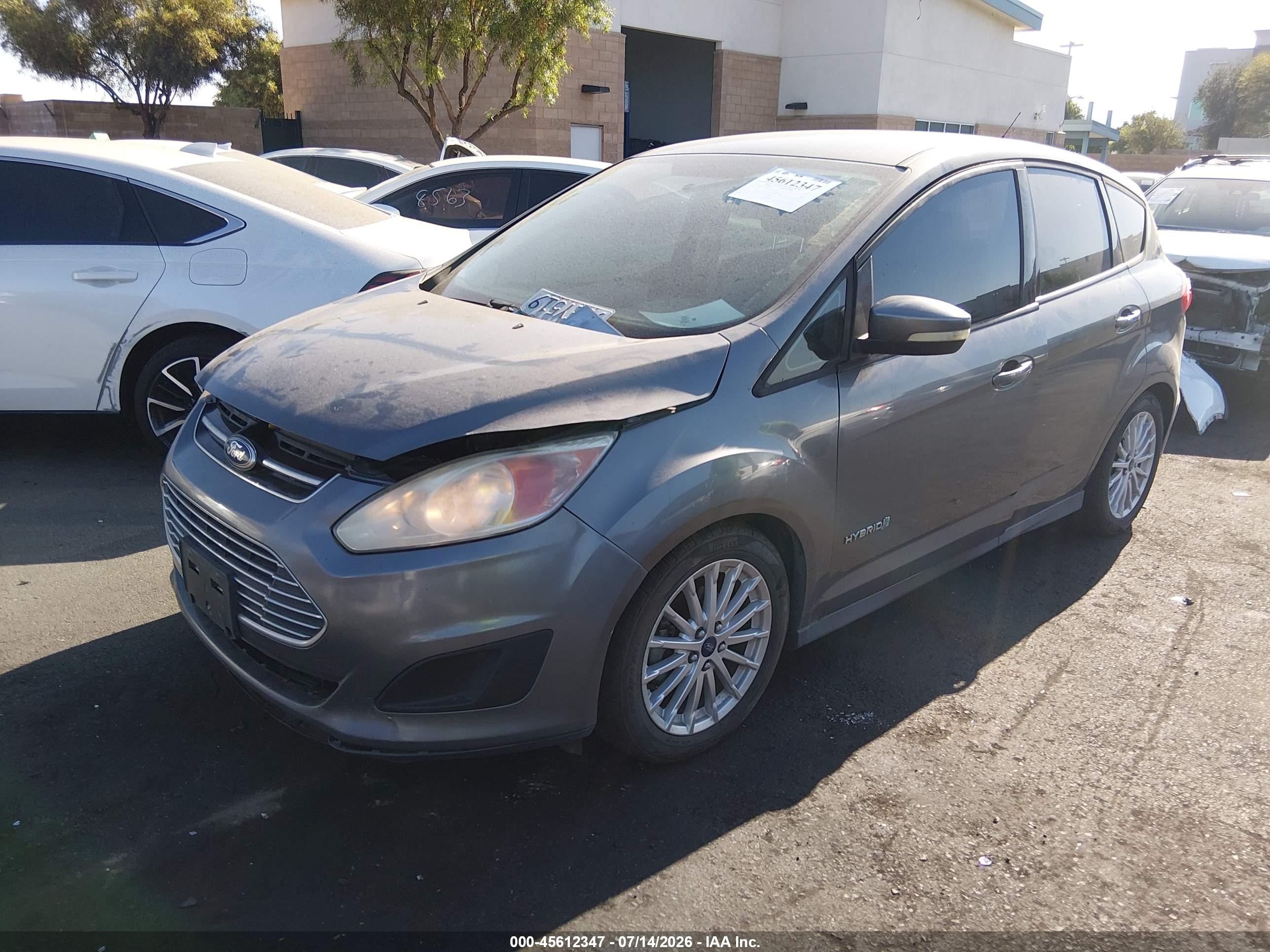 2013 Ford C-max Hybrid Se Gray vin: 1FADP5AU2DL536292