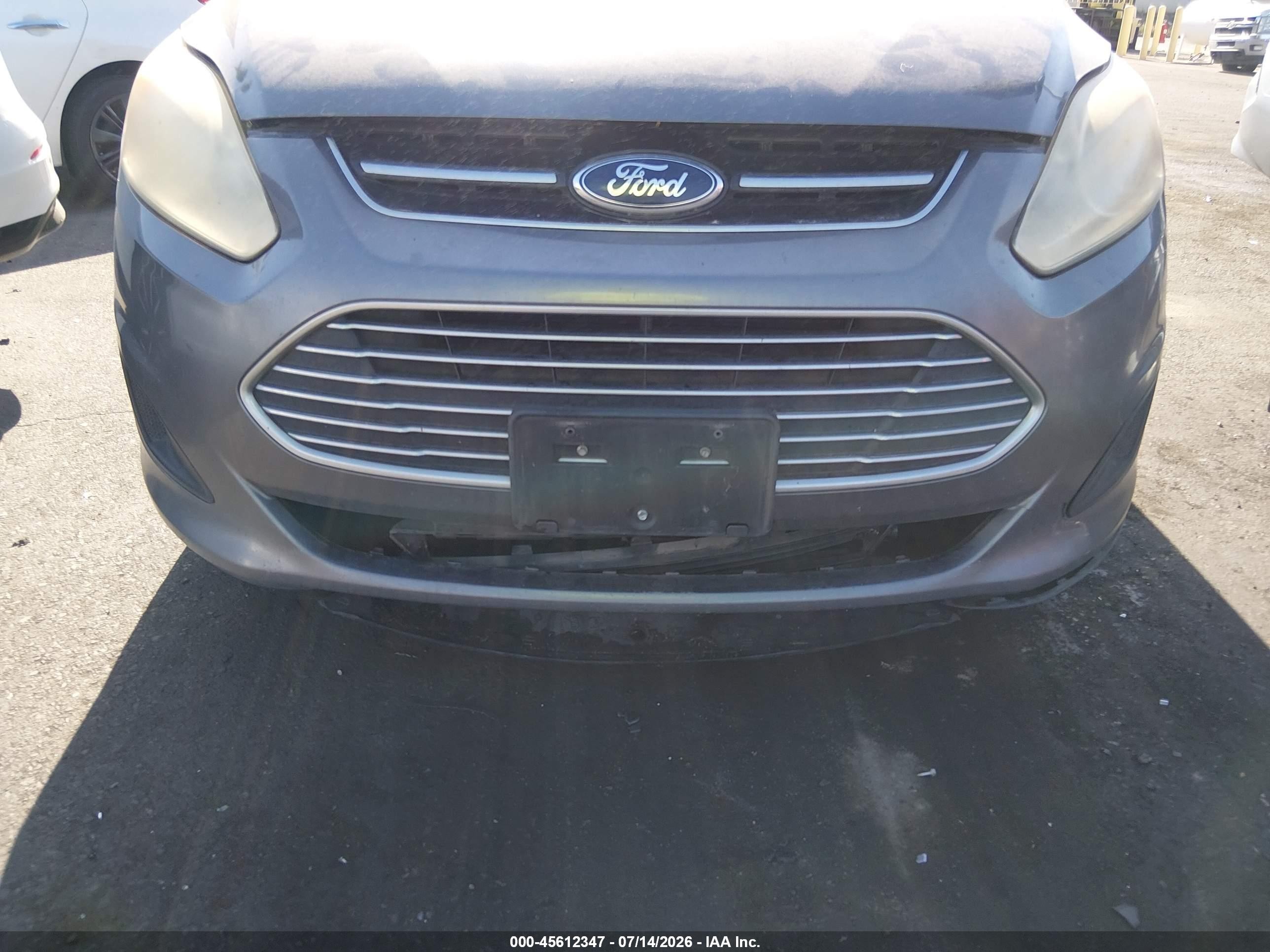 2013 Ford C-max Hybrid Se Gray vin: 1FADP5AU2DL536292