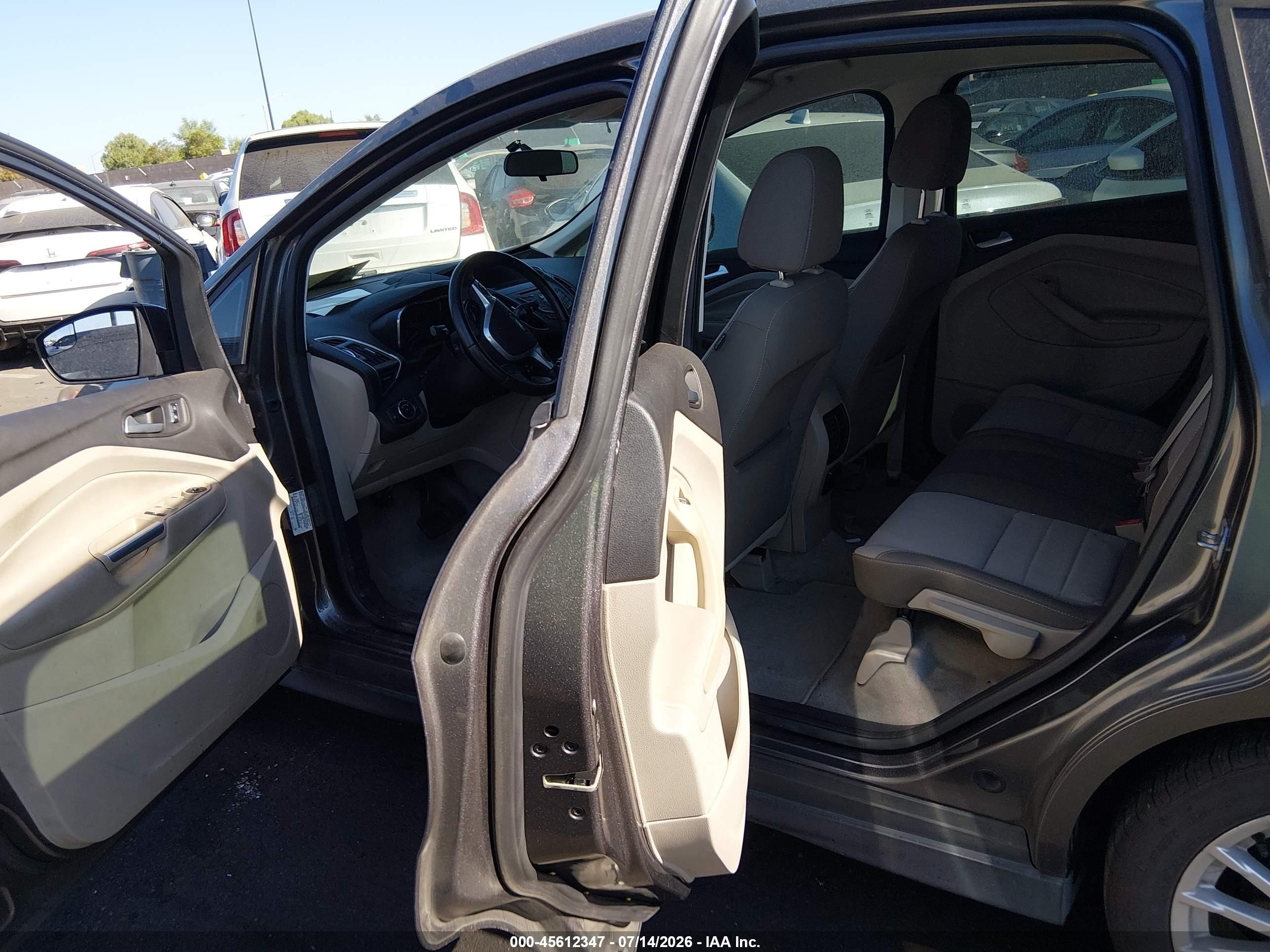 2013 Ford C-max Hybrid Se Gray vin: 1FADP5AU2DL536292