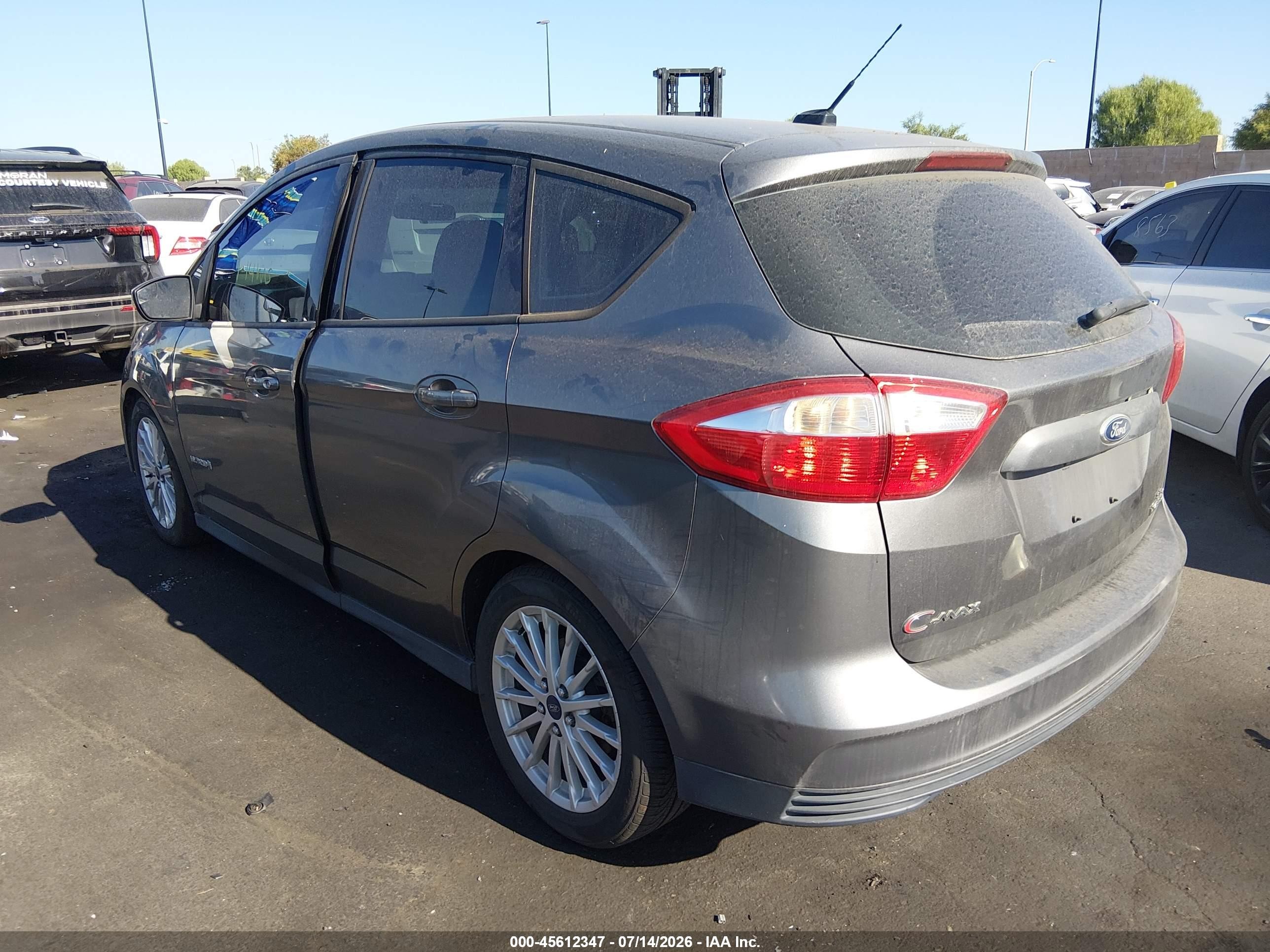 2013 Ford C-max Hybrid Se Gray vin: 1FADP5AU2DL536292