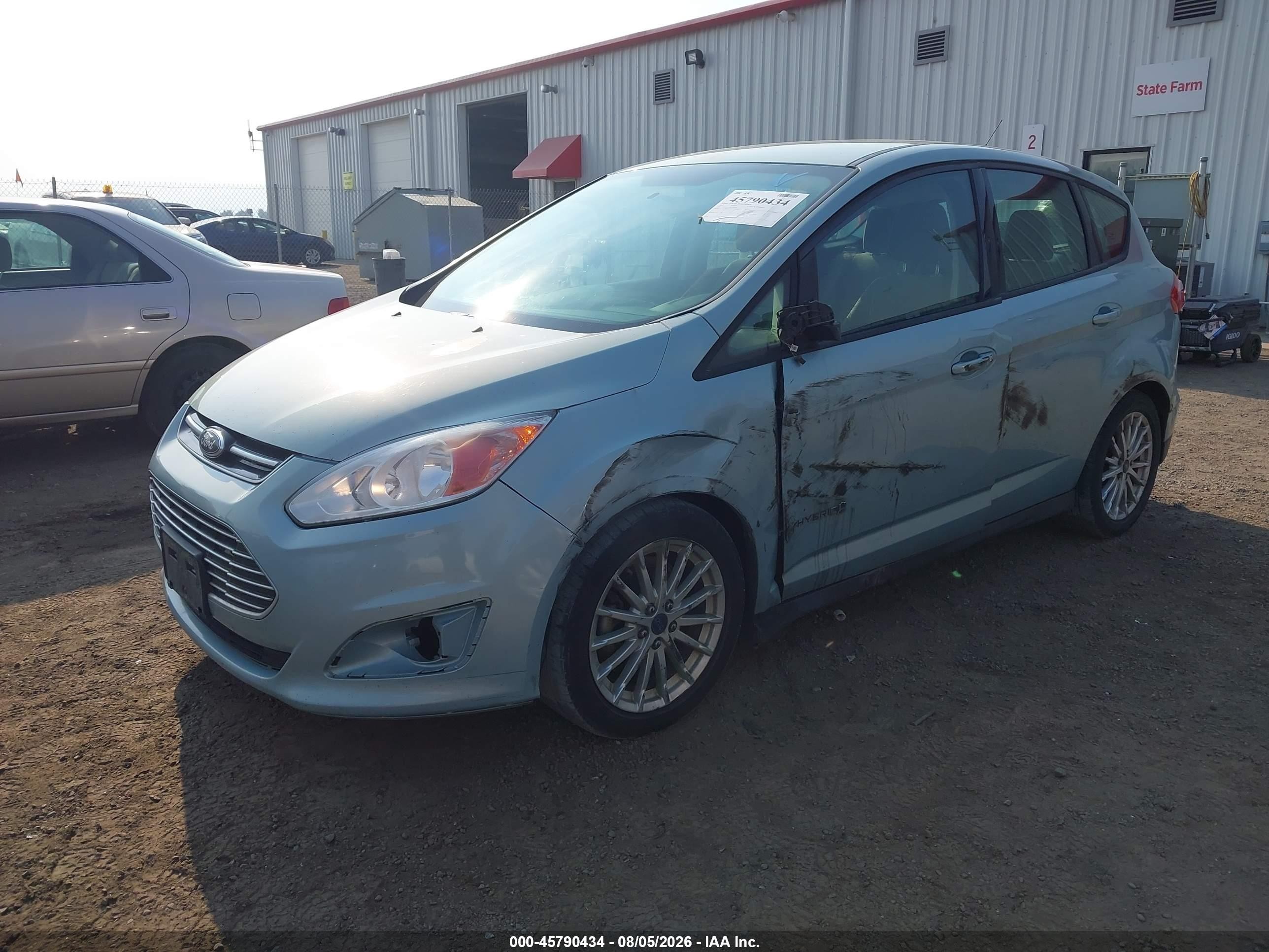 2013 Ford C-max Hybrid Se Light Blue vin: 1FADP5AU2DL539516