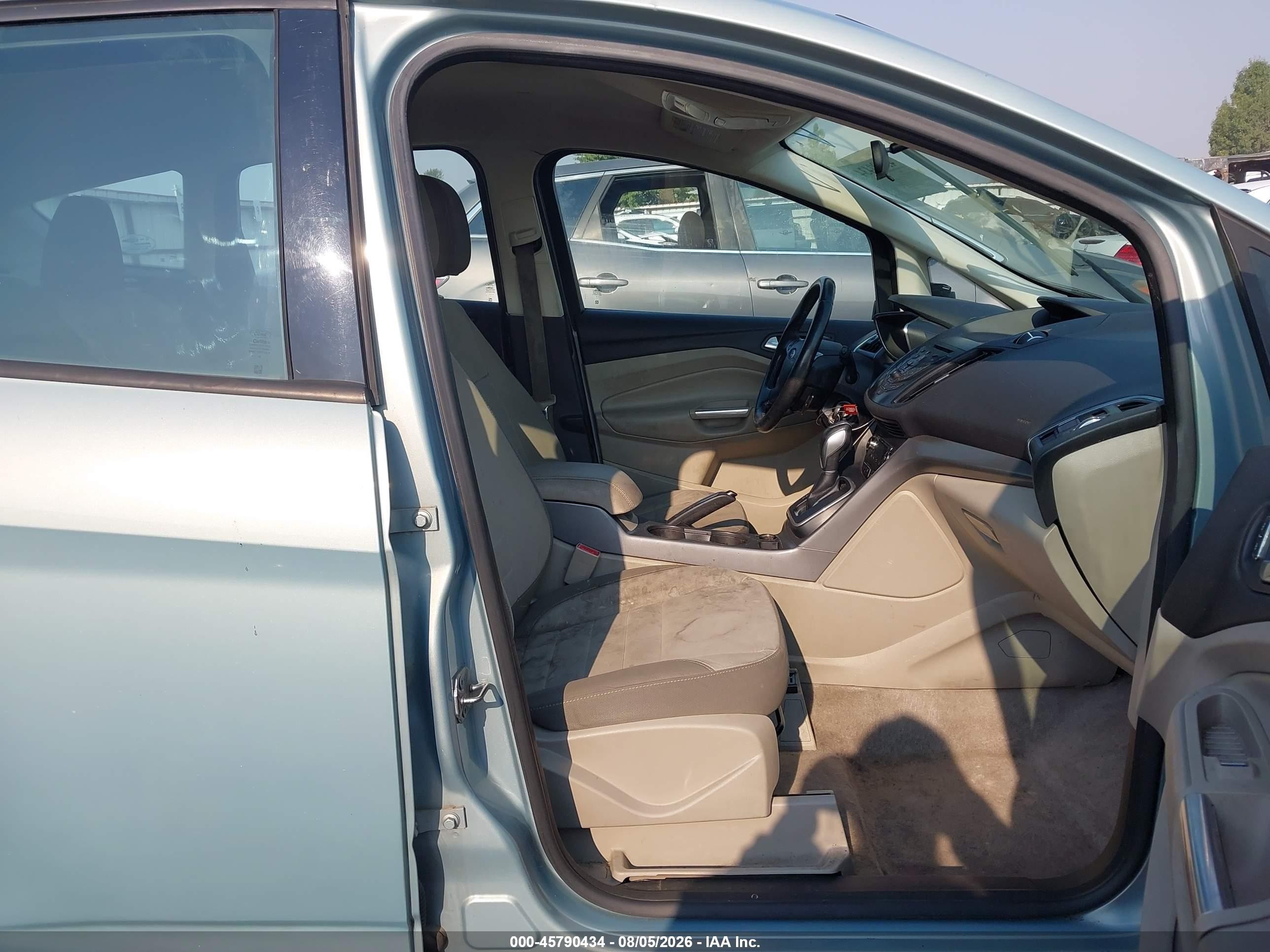 2013 Ford C-max Hybrid Se Light Blue vin: 1FADP5AU2DL539516