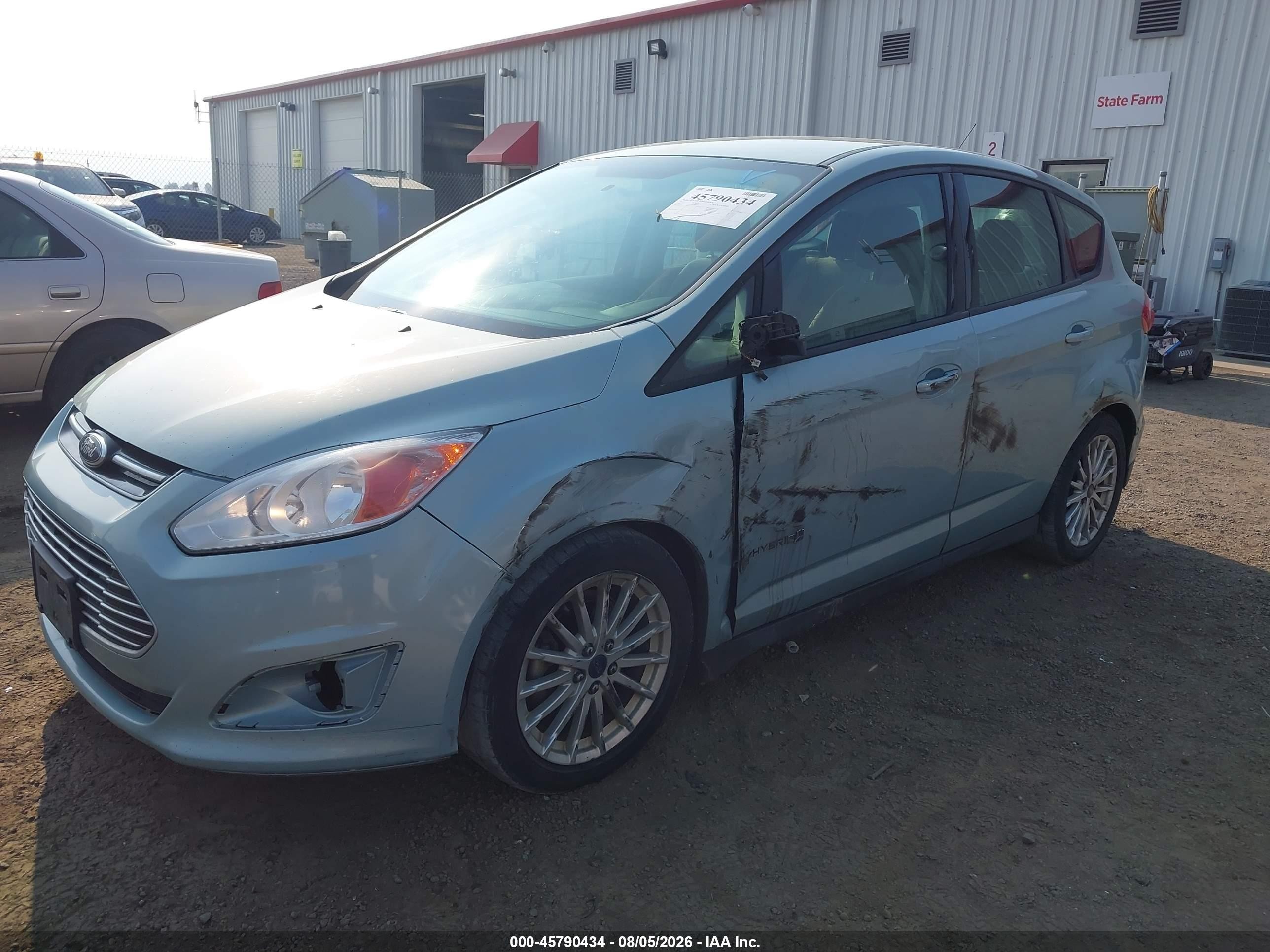2013 Ford C-max Hybrid Se Light Blue vin: 1FADP5AU2DL539516